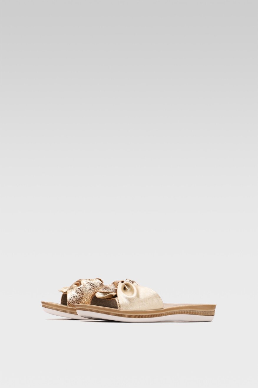 
                Inblu - Klapki metaliczne złote - 5903698501987