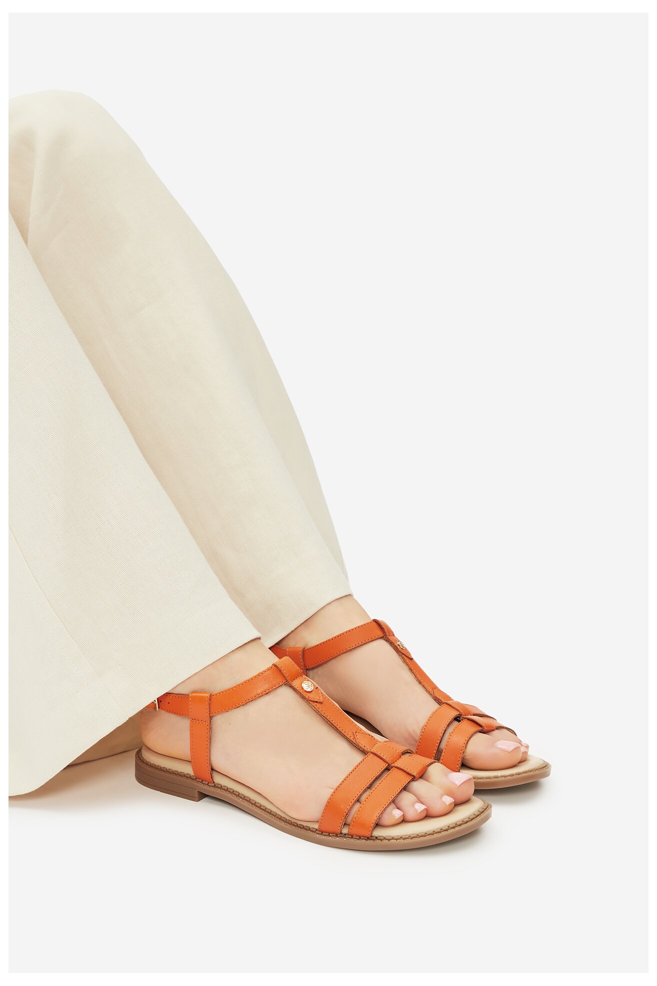 Sandały Lasocki EST-AFIONA-10 Pomarańczowy