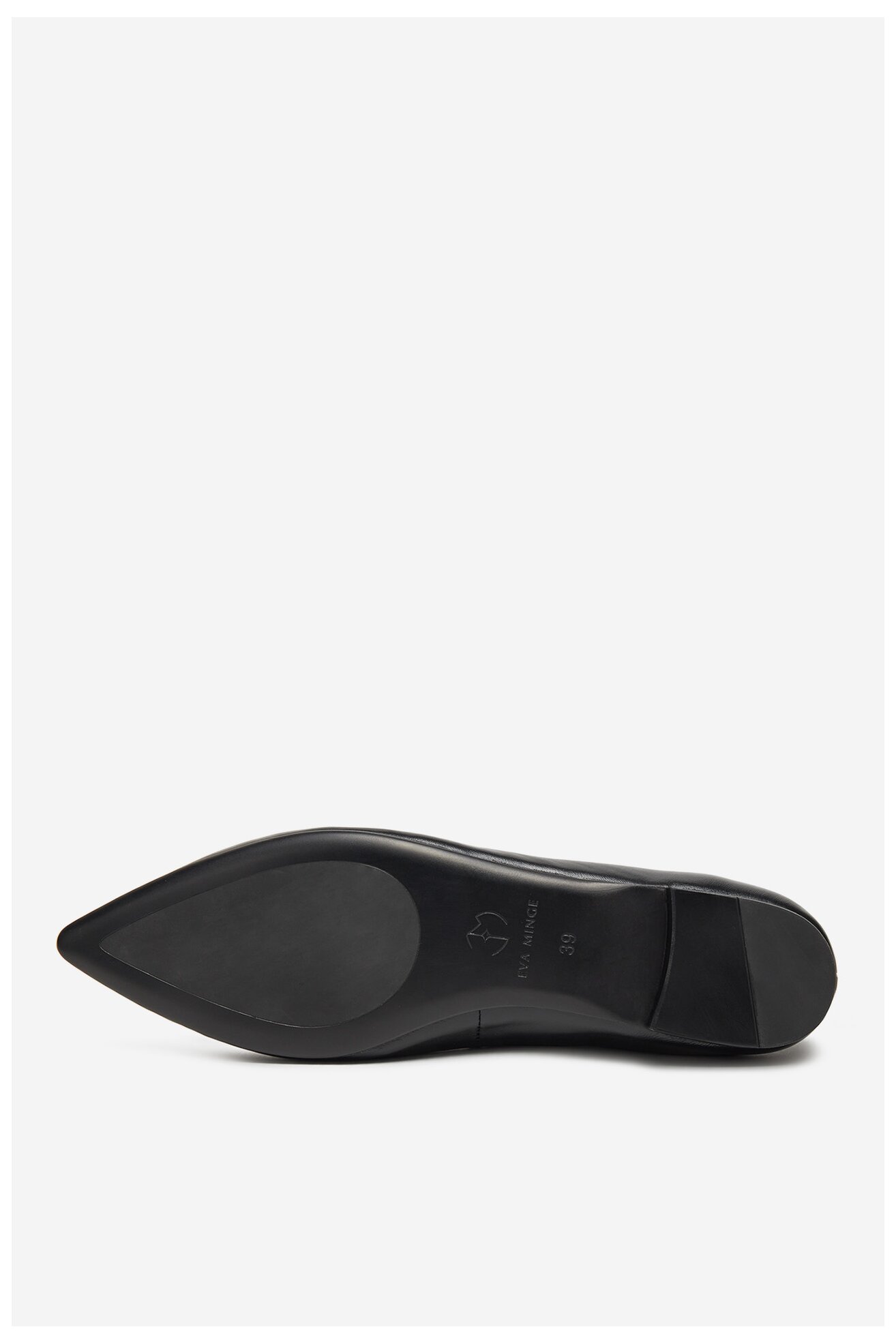 Baleríny EVA MINGE LEILA-SLT14086-1 ČERNÁ