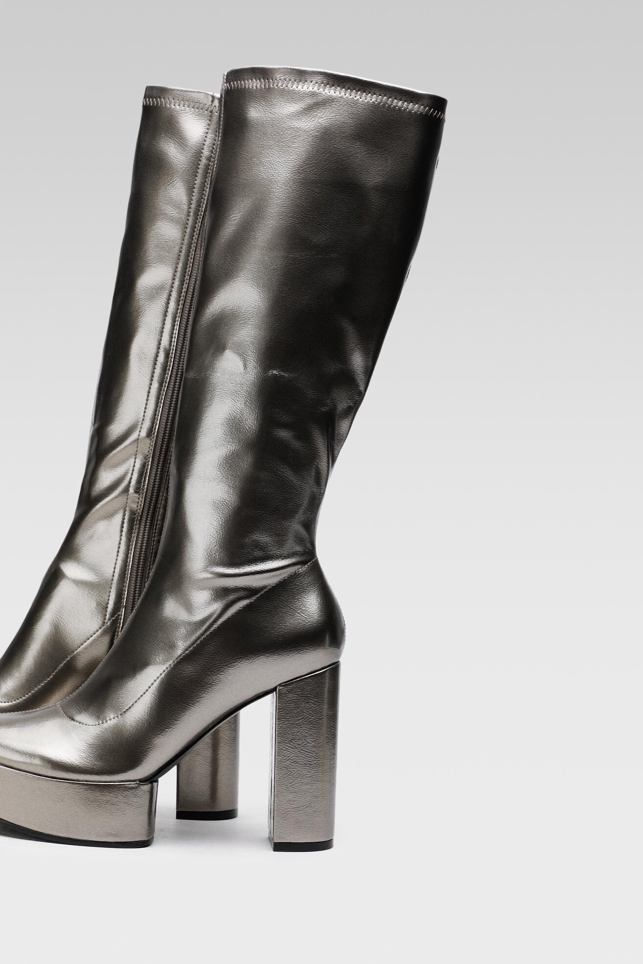 Kozaki Jenny Fairy GLOSSY-02KW Srebrny