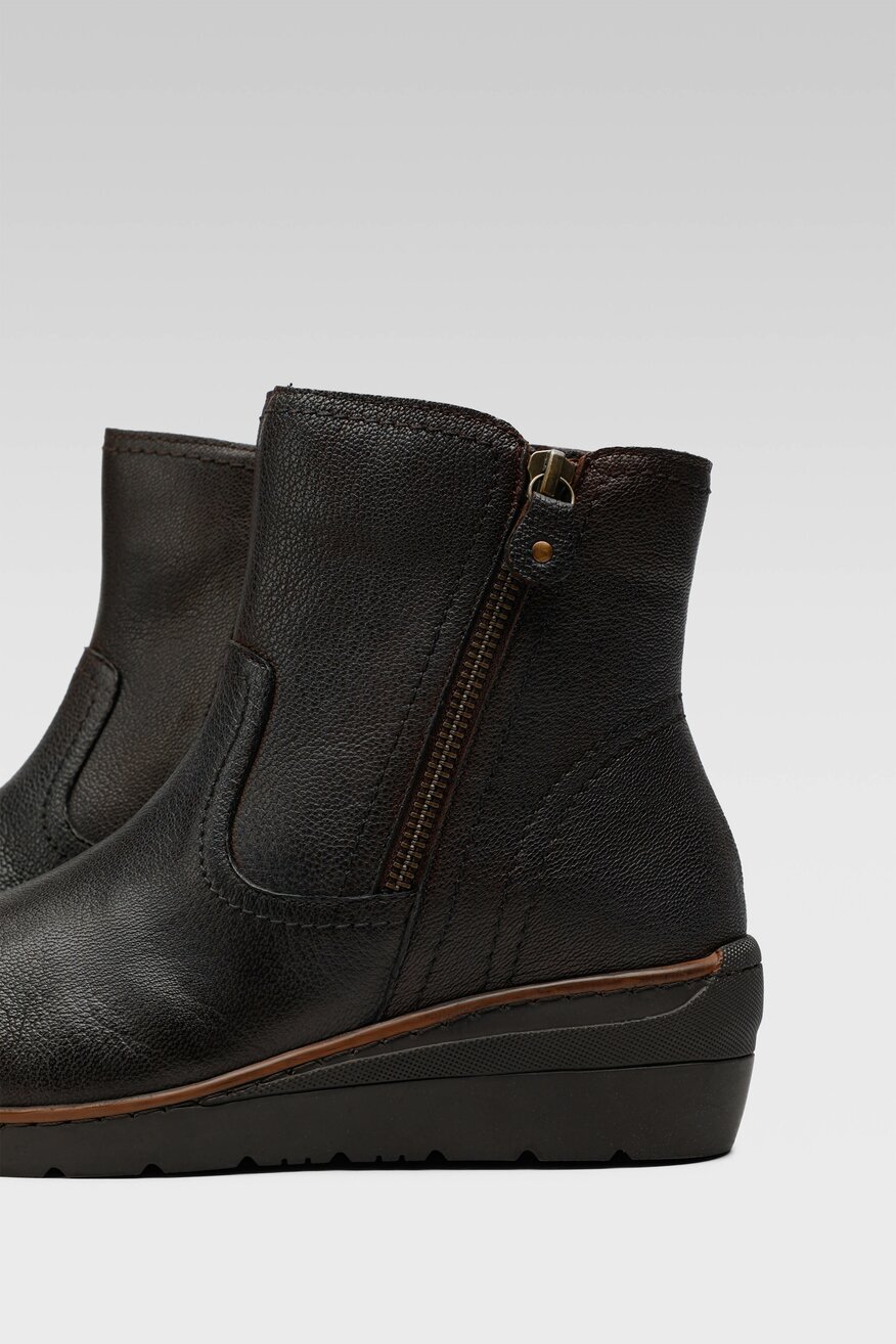 
                Go Soft - Botki skórzane ocieplane - 5904862025445