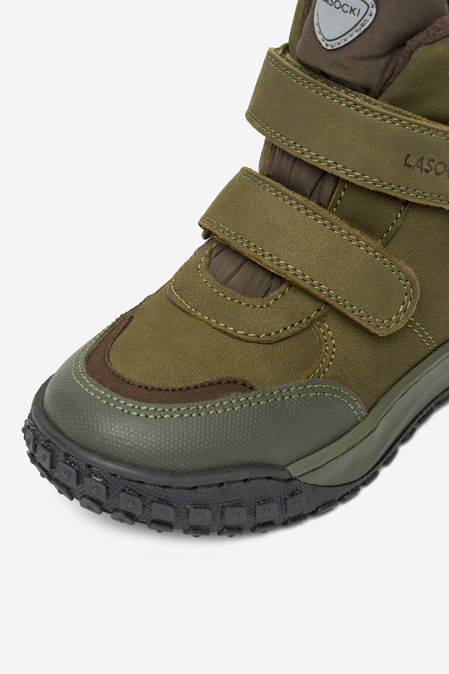 Šněrovací vyšší obuv Lasocki Kids KHAKI - 5906751199640