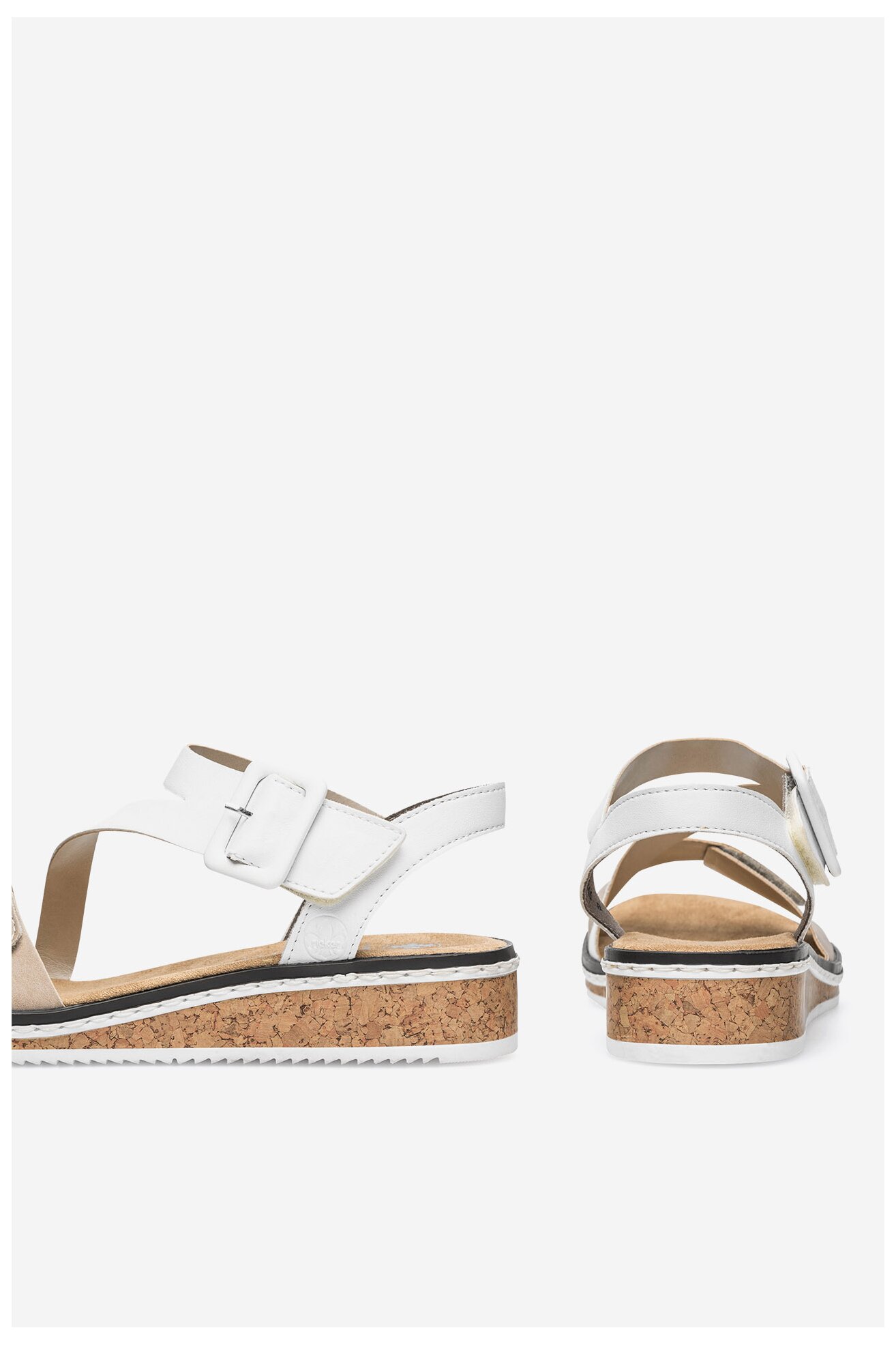 Sandały Rieker V3660-60 Beżowy