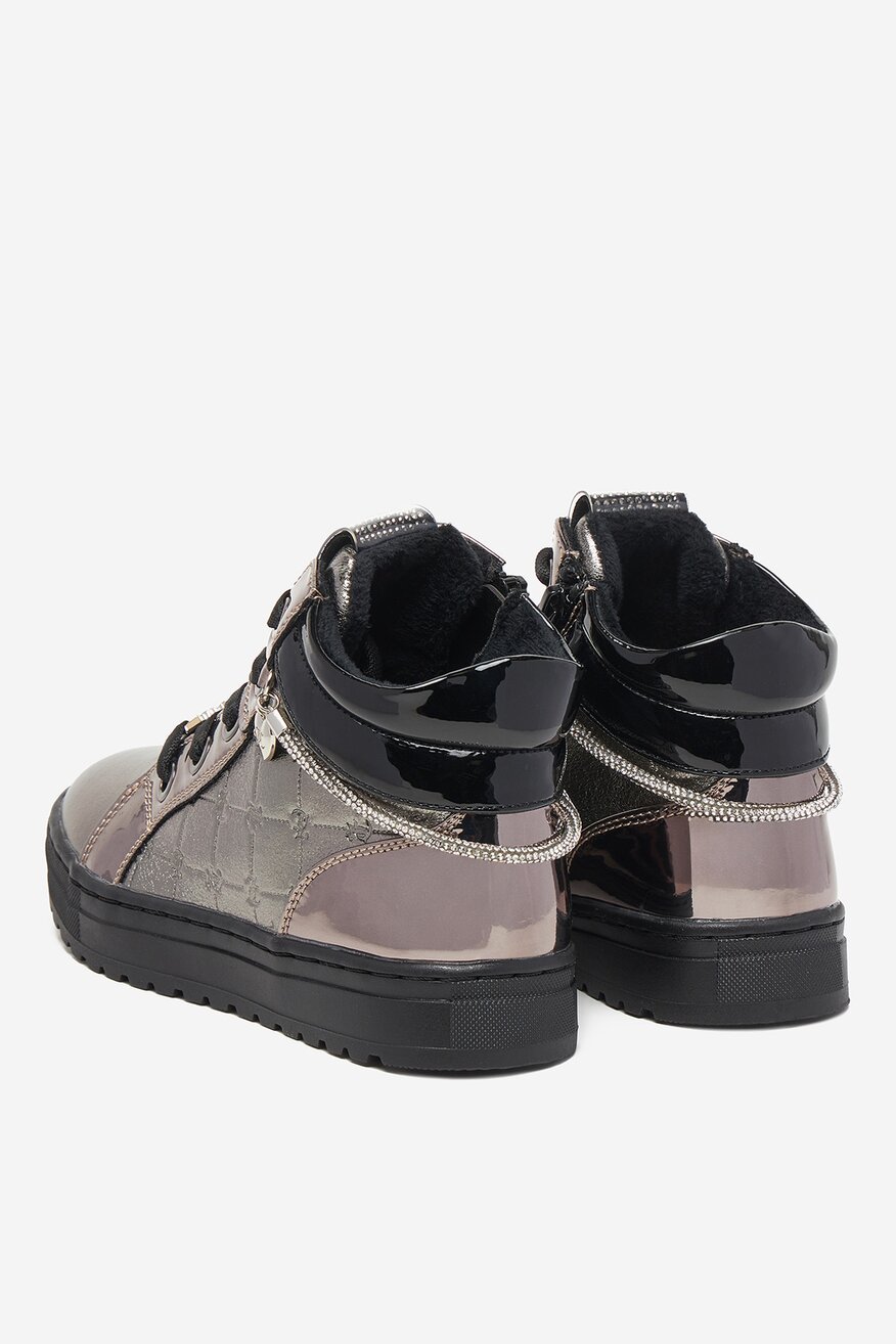 Šněrovací vyšší obuv Juicy Couture STŘÍBRNÁ - 5906751339725