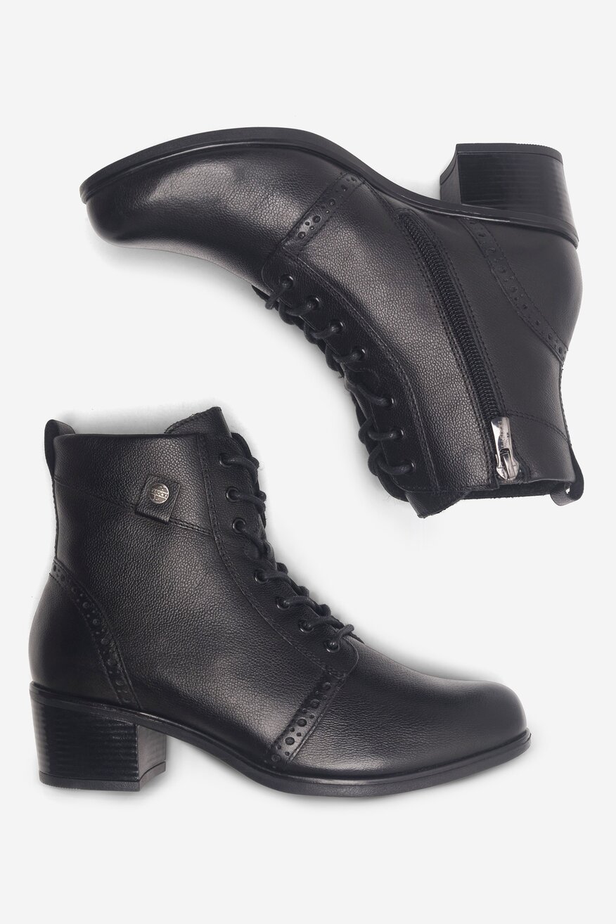 Lasocki - Trzewiki skórzane na słupku - 5904862933788