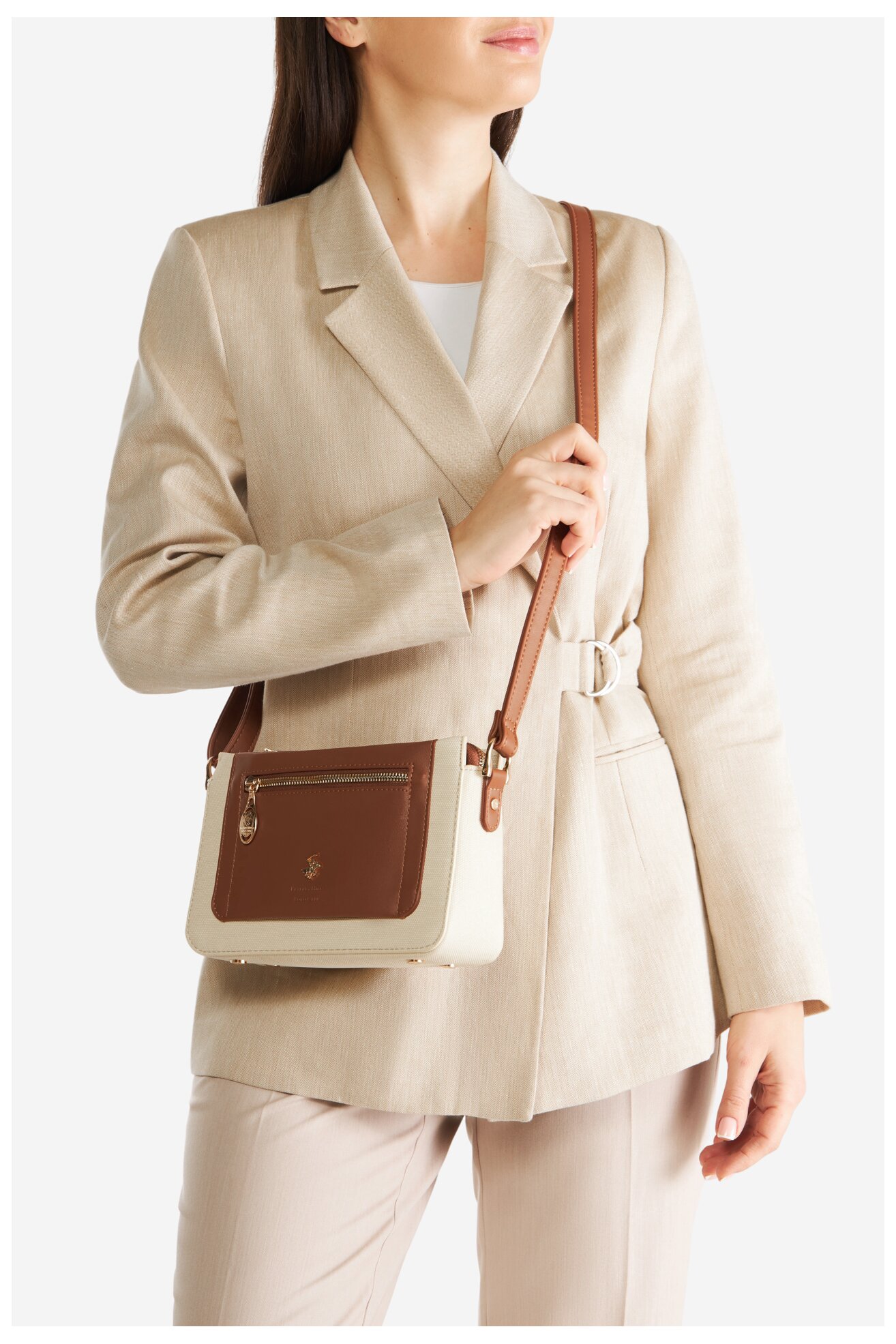 Kézitáska Beverly Hills Polo Club BHPC-C-001-07 CAMEL