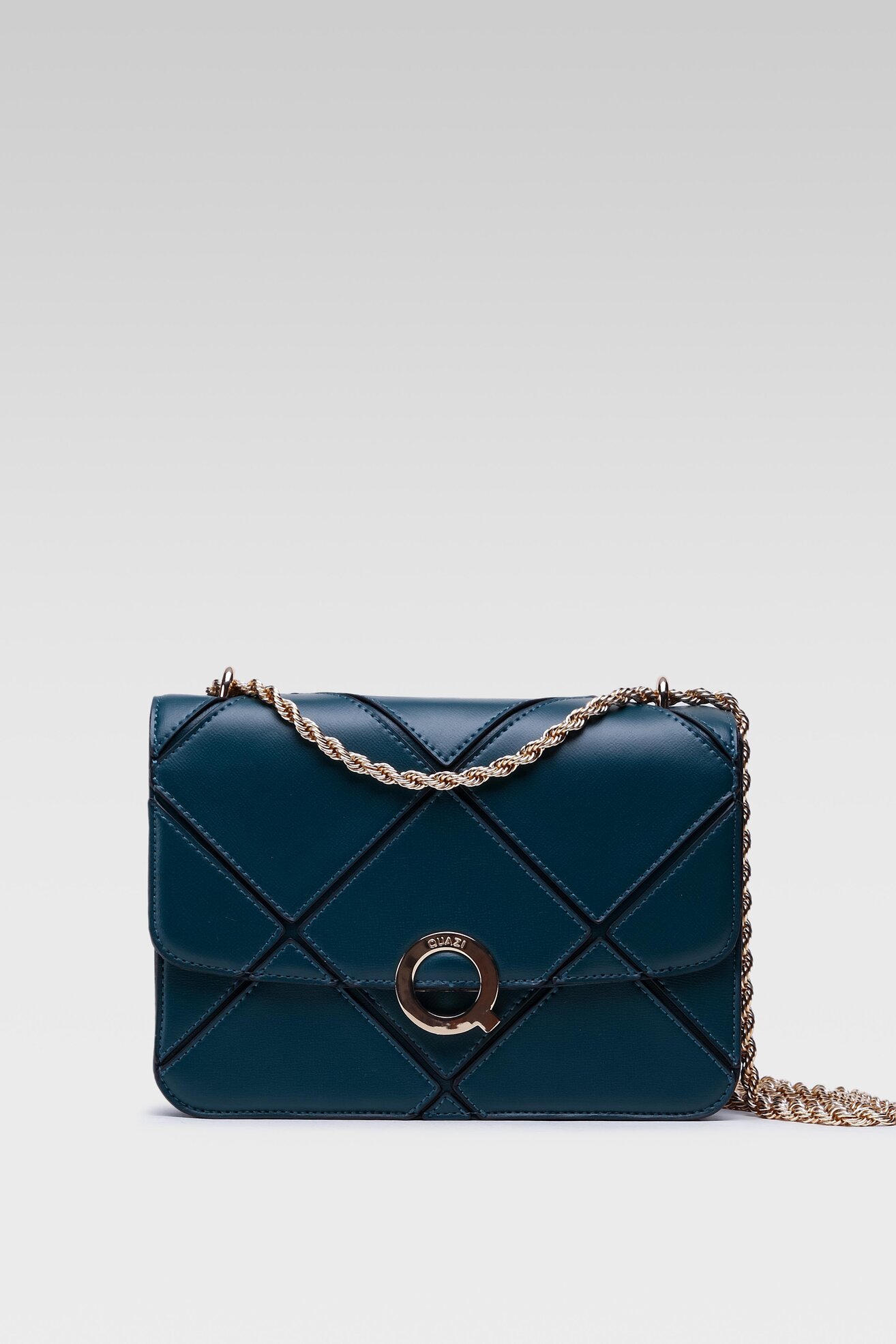 Дамска чанта Quazi RD6097 ЗЕЛЕН