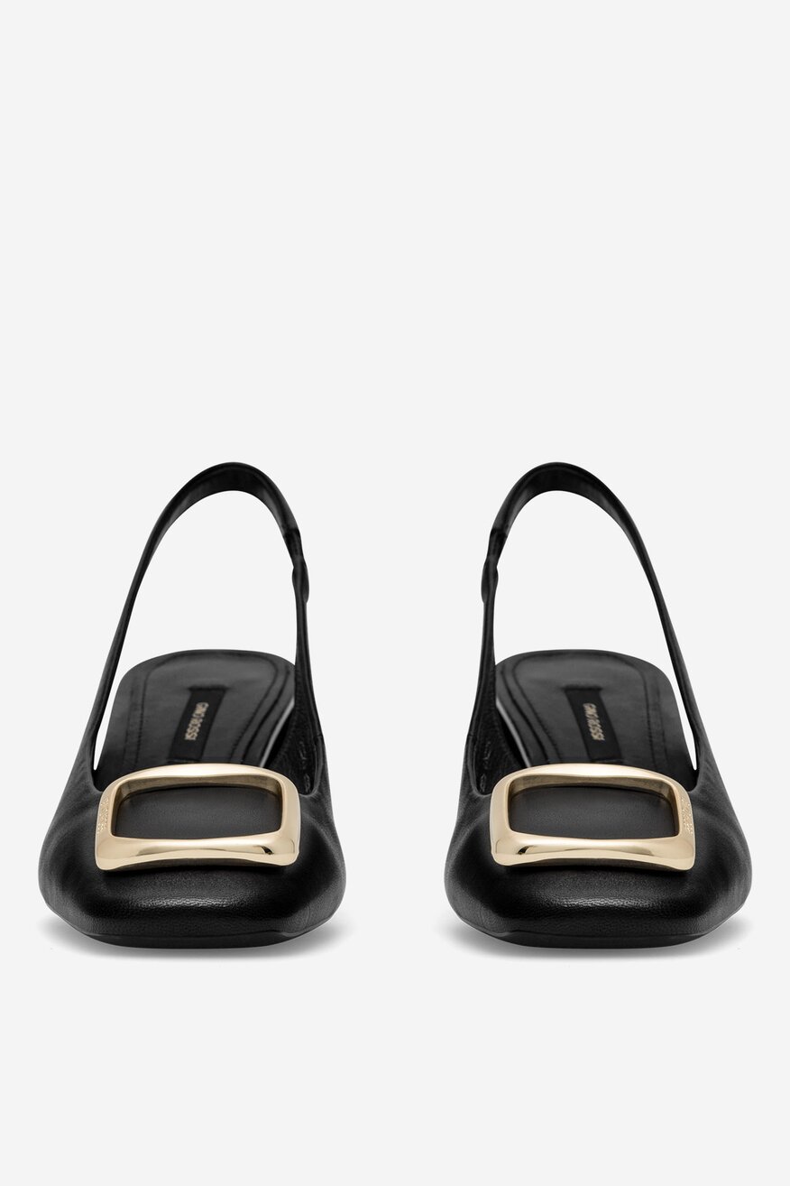 
                Gino Rossi - Czółenka skórzane na słupku - 5905588562948