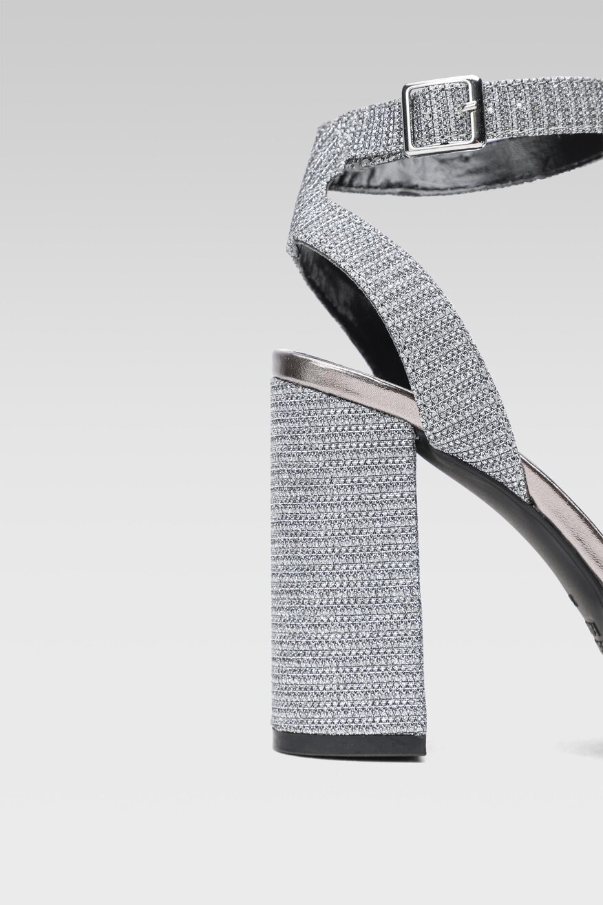 
                Jenny Fairy - Sandały srebrne - 5904862407319