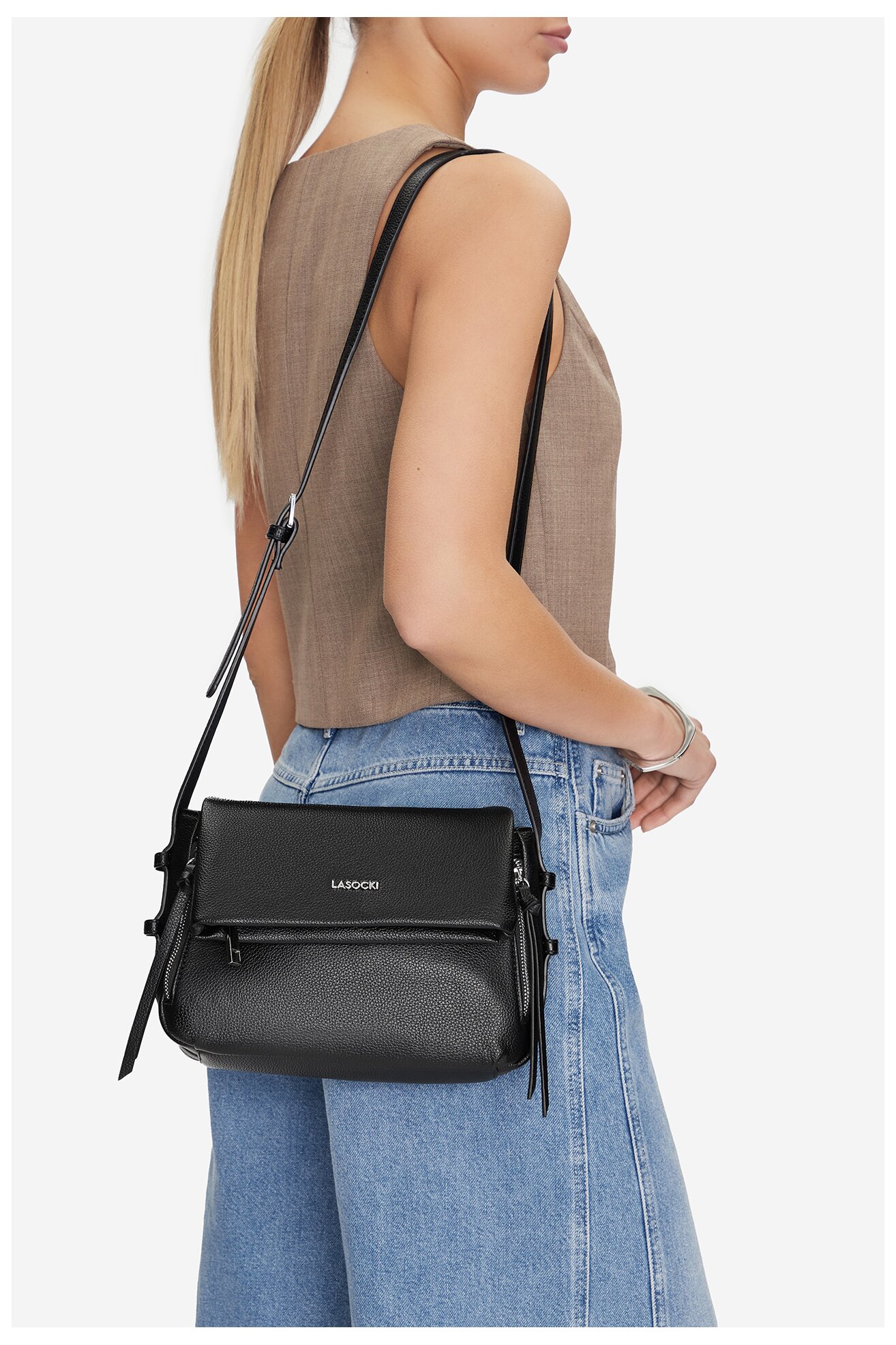 Kézitáska Lasocki LSK-X-005-07 FEKETE