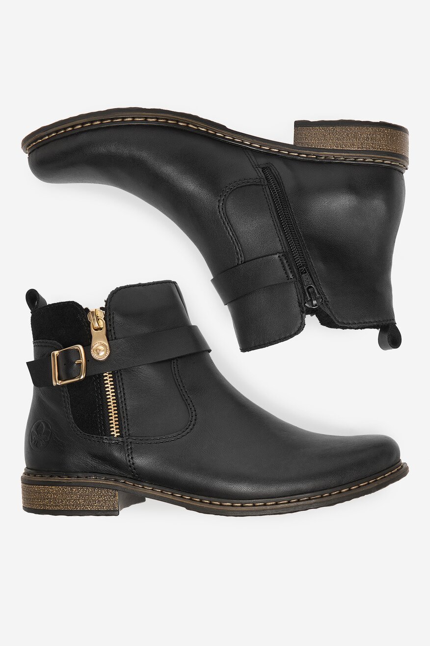 Ghete Rieker NEGRU - 2230083218513