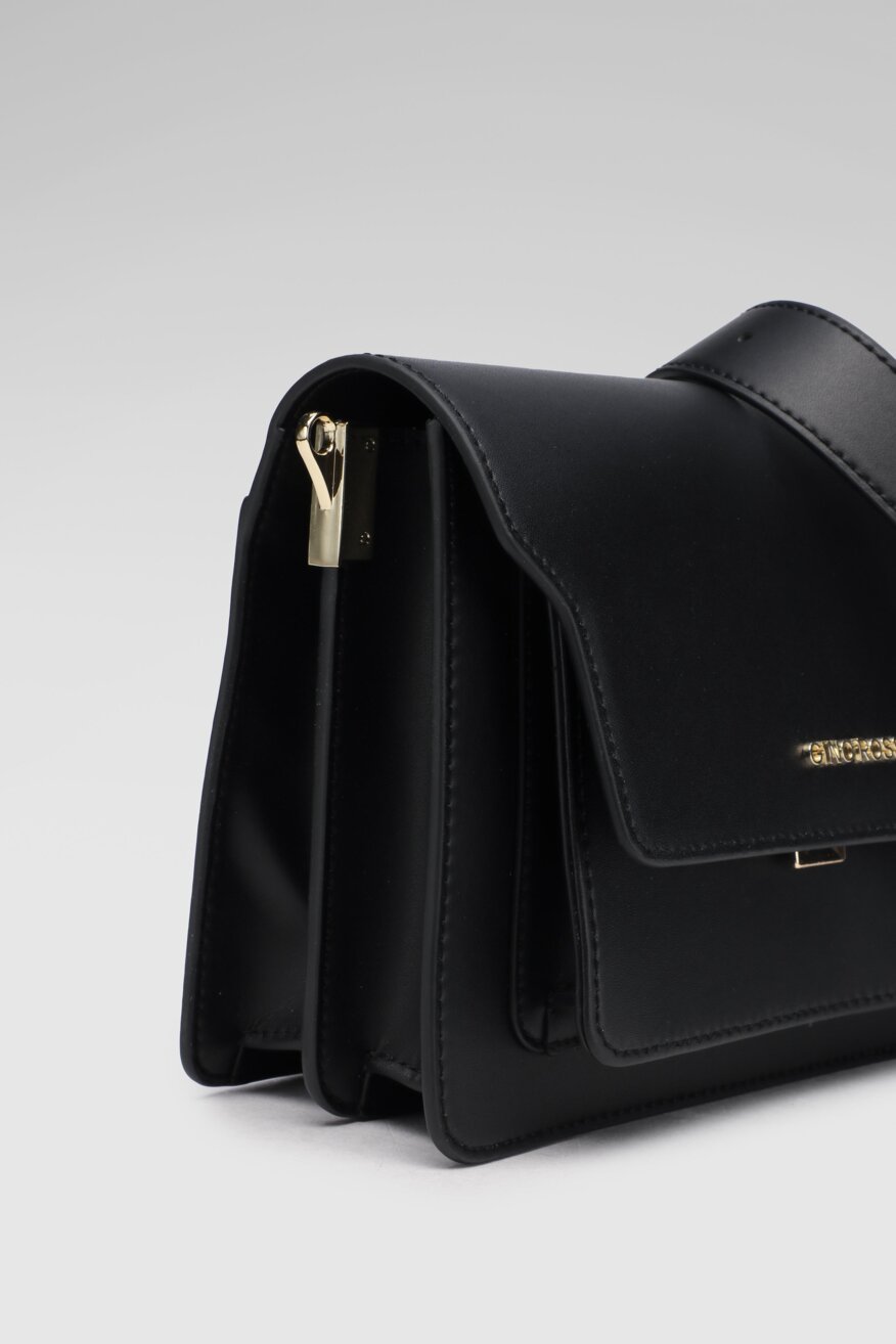 Gino Rossi - Torebka skórzana czarna - 5903698446752