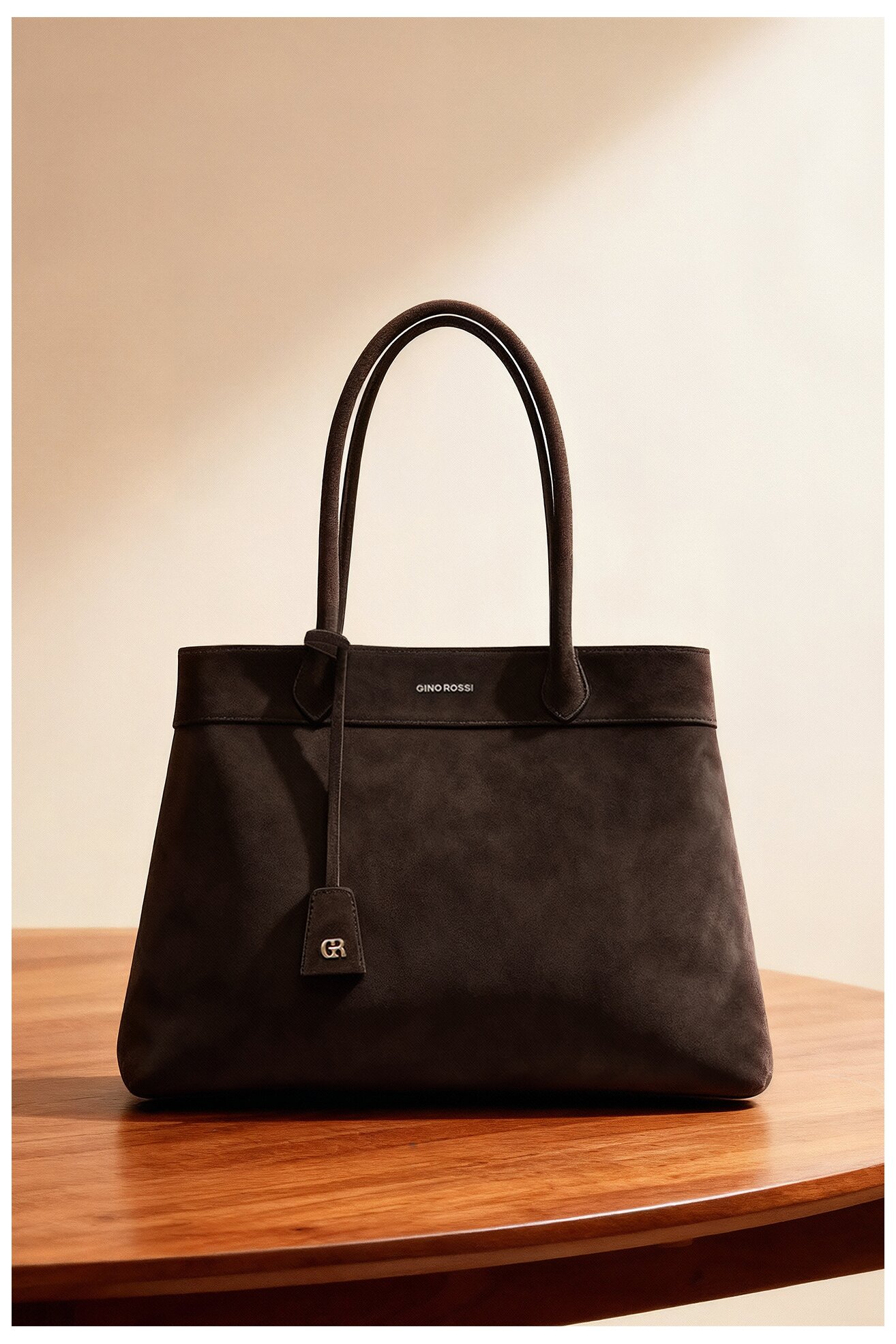 Дамска чанта Gino Rossi EO-LOLA-LA513-114-1 ТЪМНОКАФЯВ