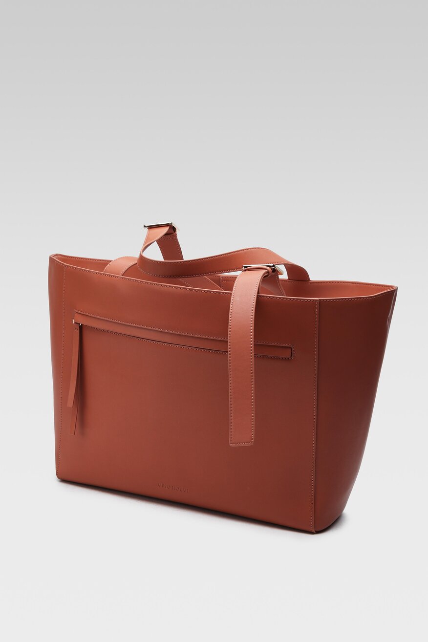 
                Gino Rossi - Torebka skórzana brązowa - 5904862659893