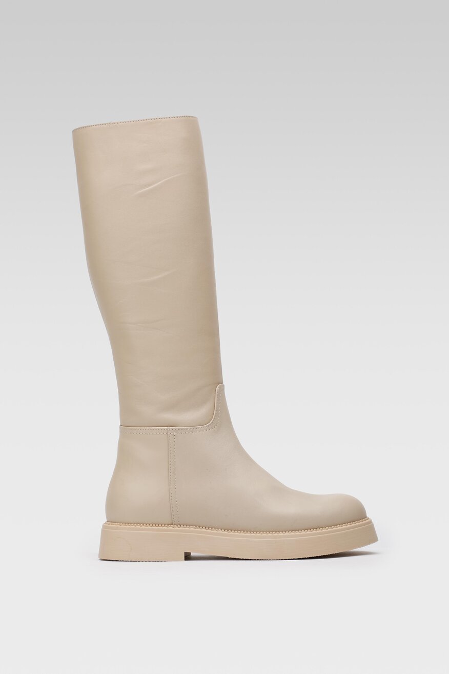 
                SIMPLE - Kozaki beżowe - 2230031465082