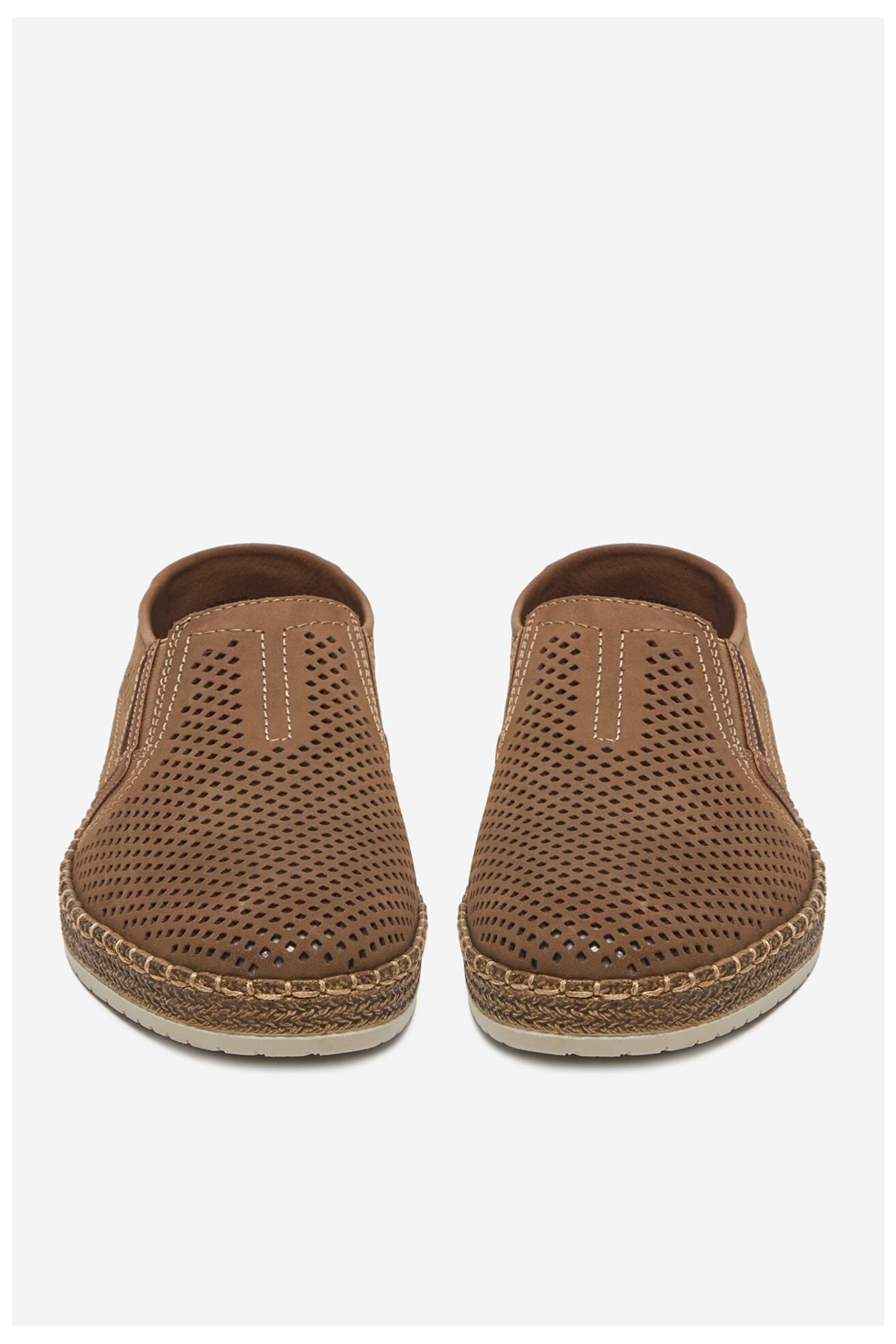 Espadryle Rieker B5297-64 Beżowy ciemny