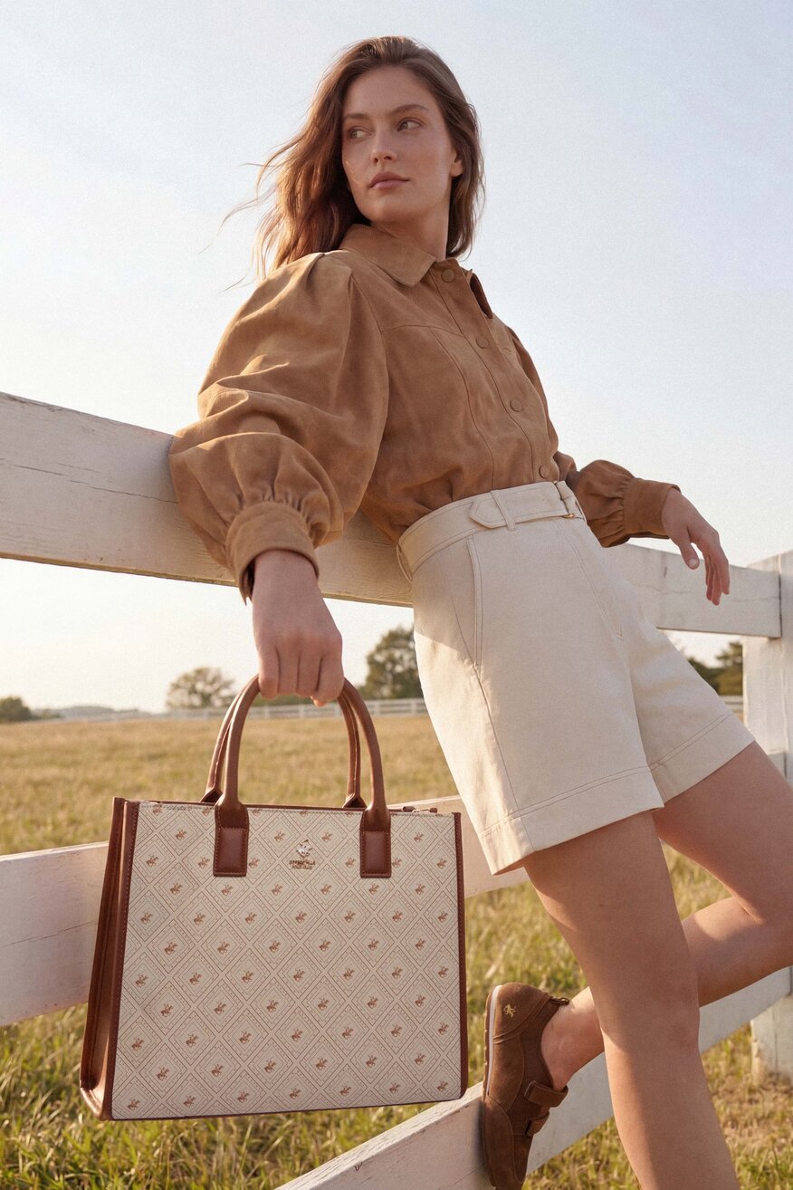 Beverly Hills Polo Club - Duża torebka tote - 5906751618943