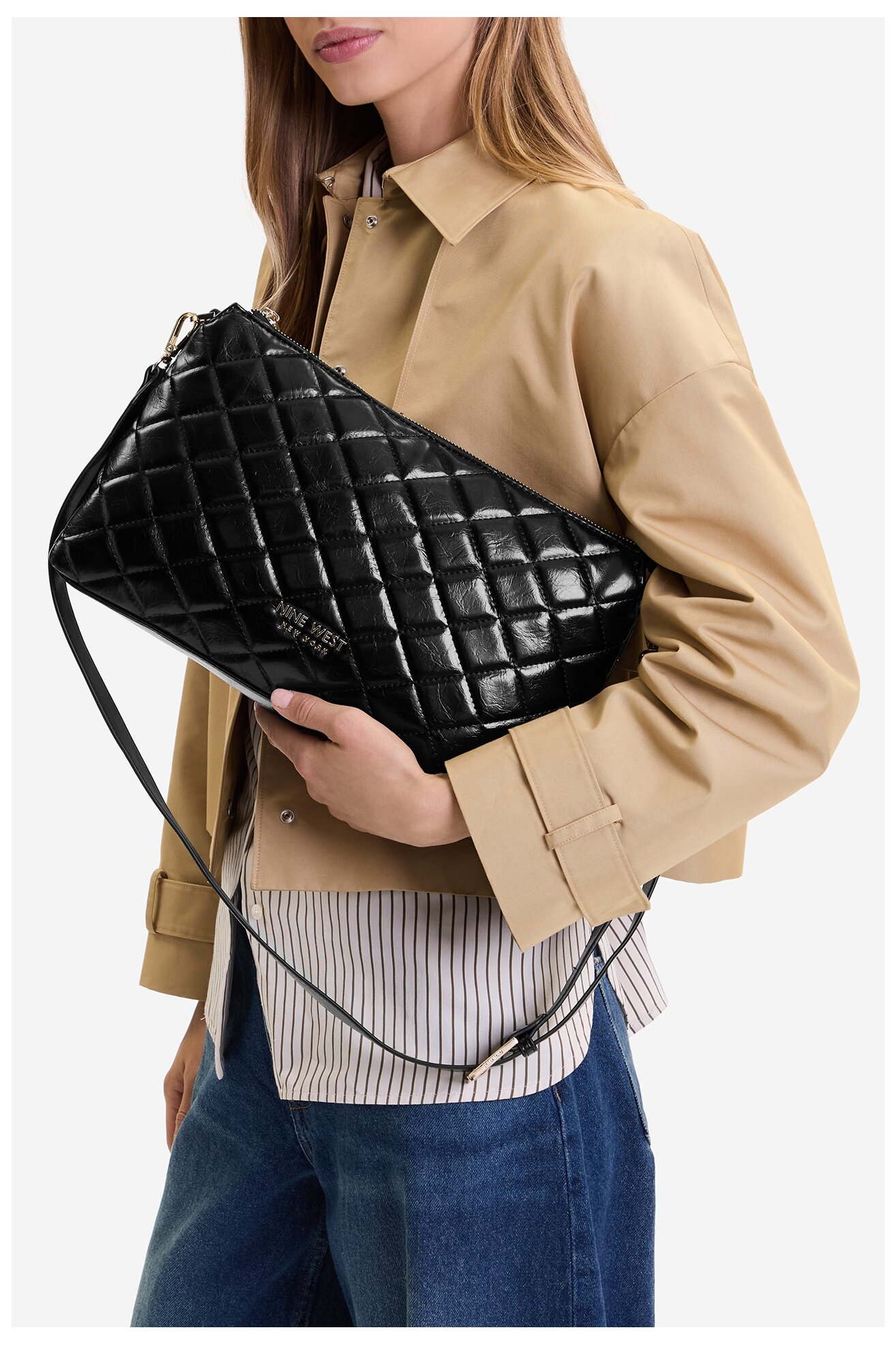 Kézitáska NINE WEST CEO-AGATHA-LA482-3035 FEKETE