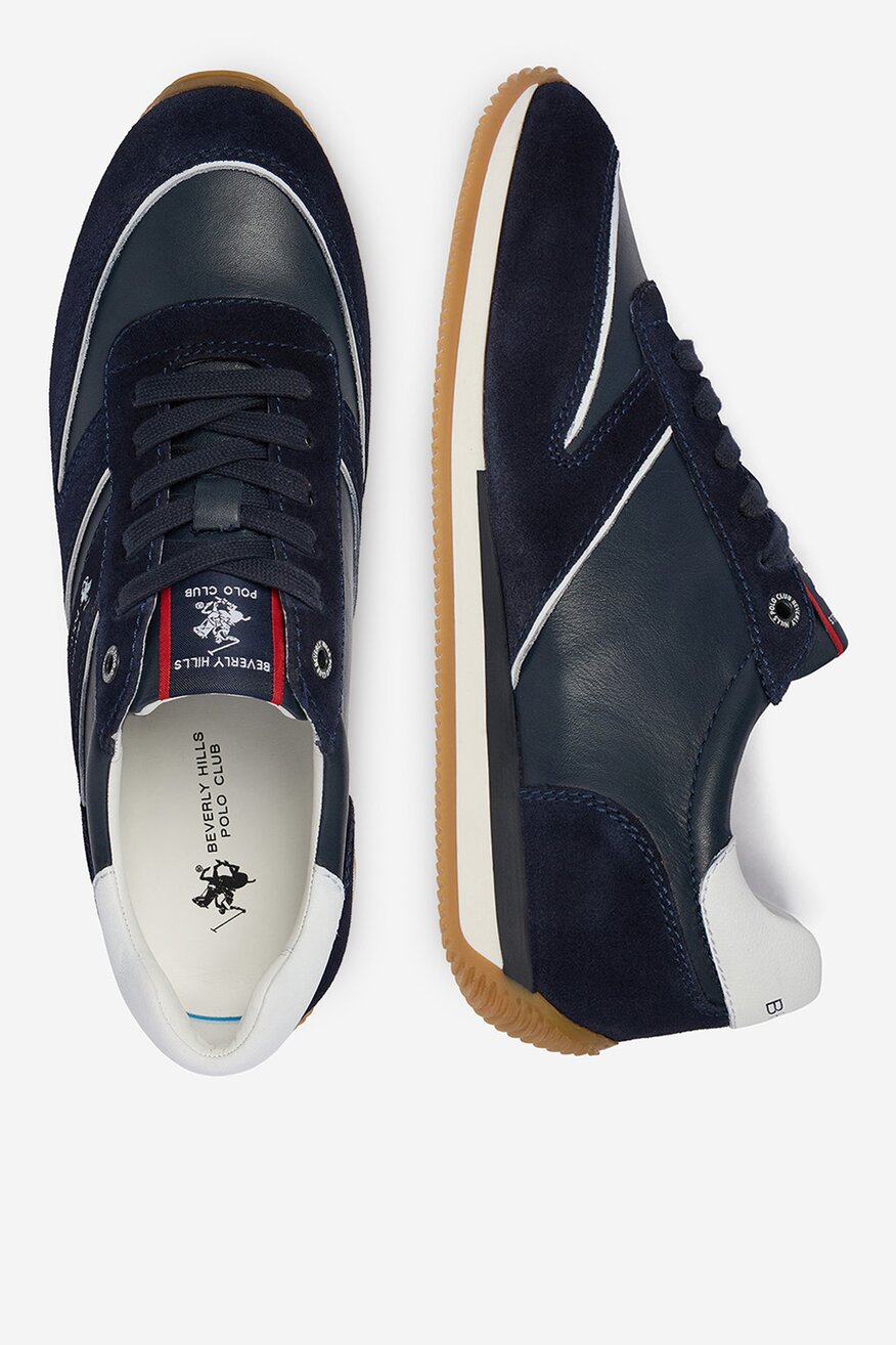 
                Beverly Hills Polo Club - Sneakersy skórzane - 5907964013686