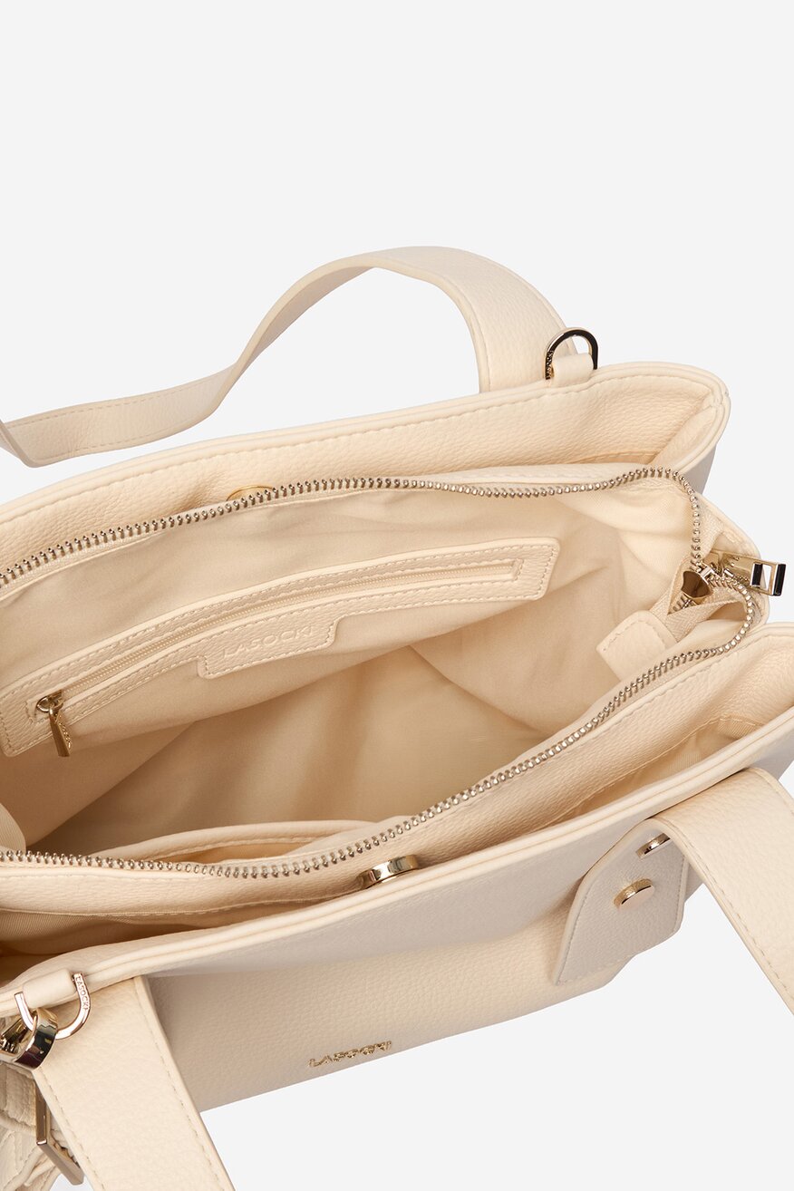 
                        Дамска чанта Lasocki CEO-LSK-L-011-09 СЛОНОВА КОСТ - 5906751521441