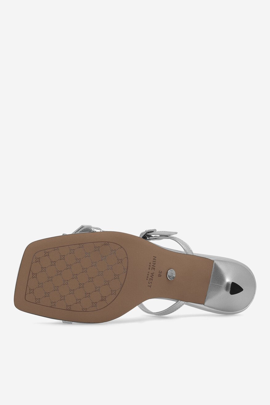 Pantofle NINE WEST STŘÍBRNÁ - 5905588606208