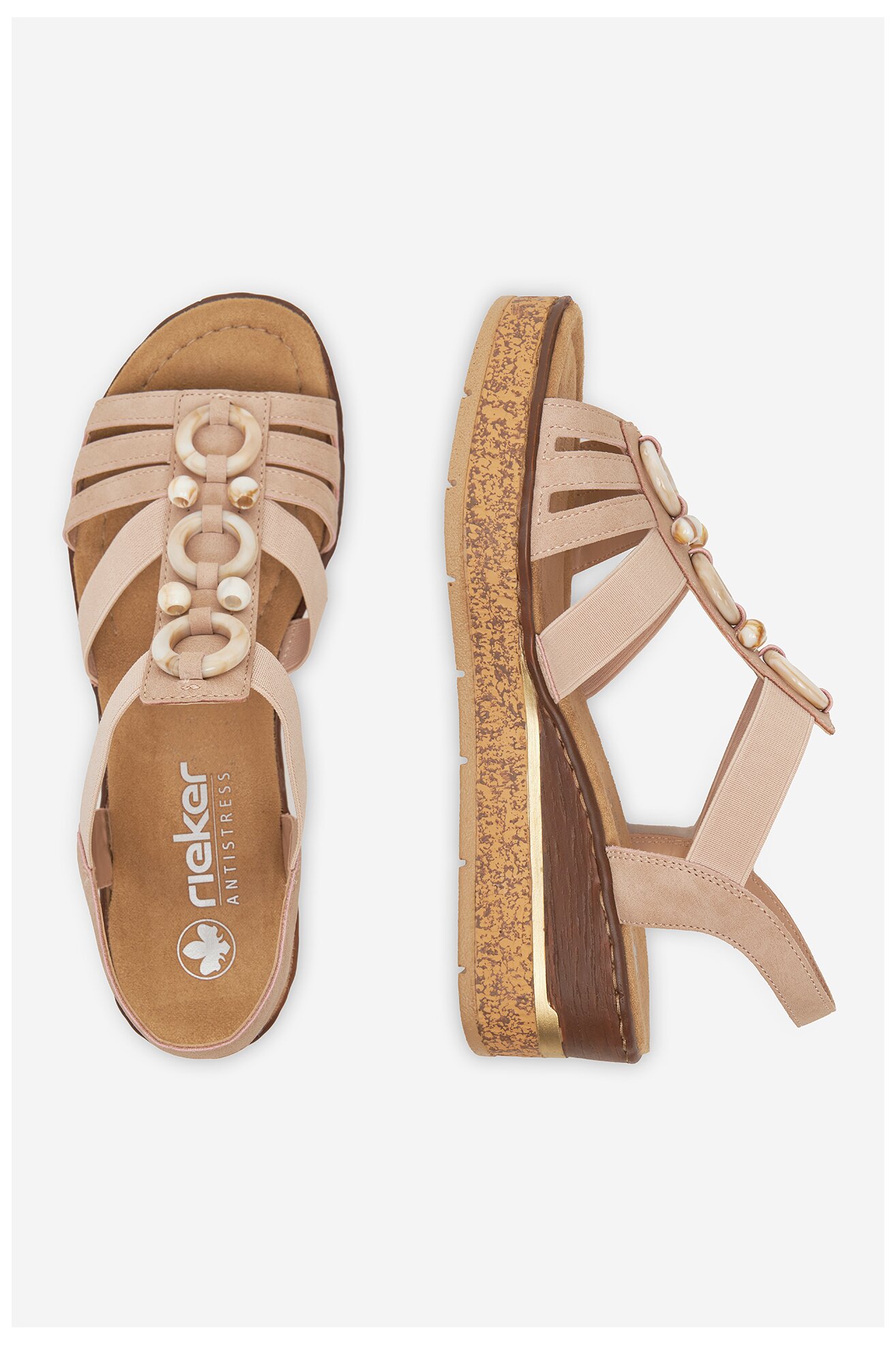 Sandały Rieker CEO-63778-31 Różowy jasny