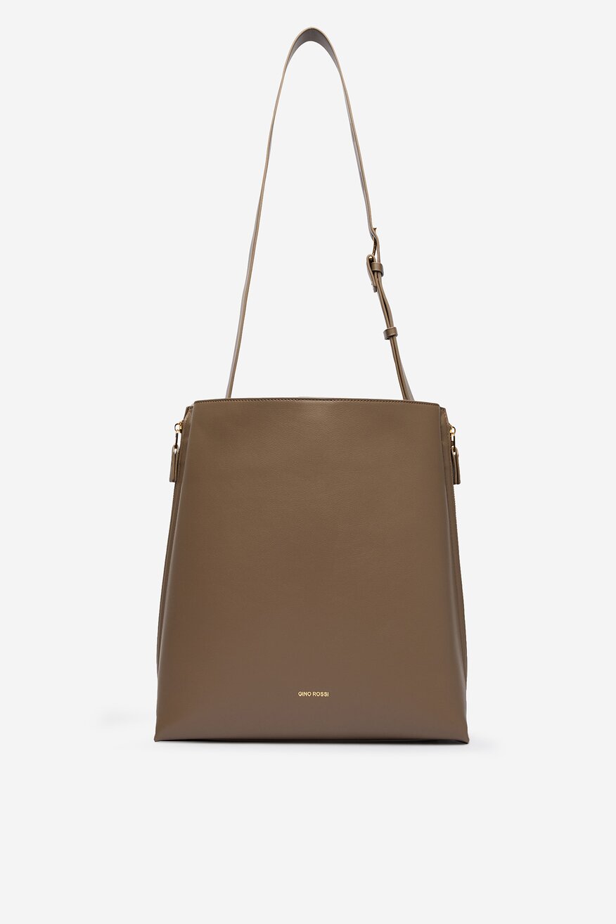 
                Дамска чанта Gino Rossi ТЪМНОБЕЖОВ - 5906751623534