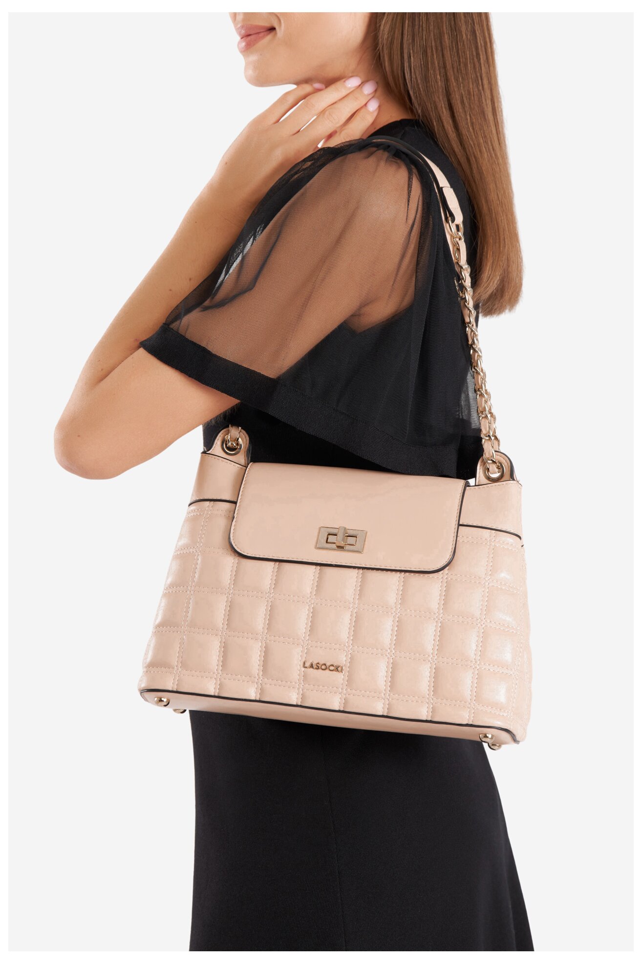 Kézitáska Lasocki LSK-B-003-06 BÉZS