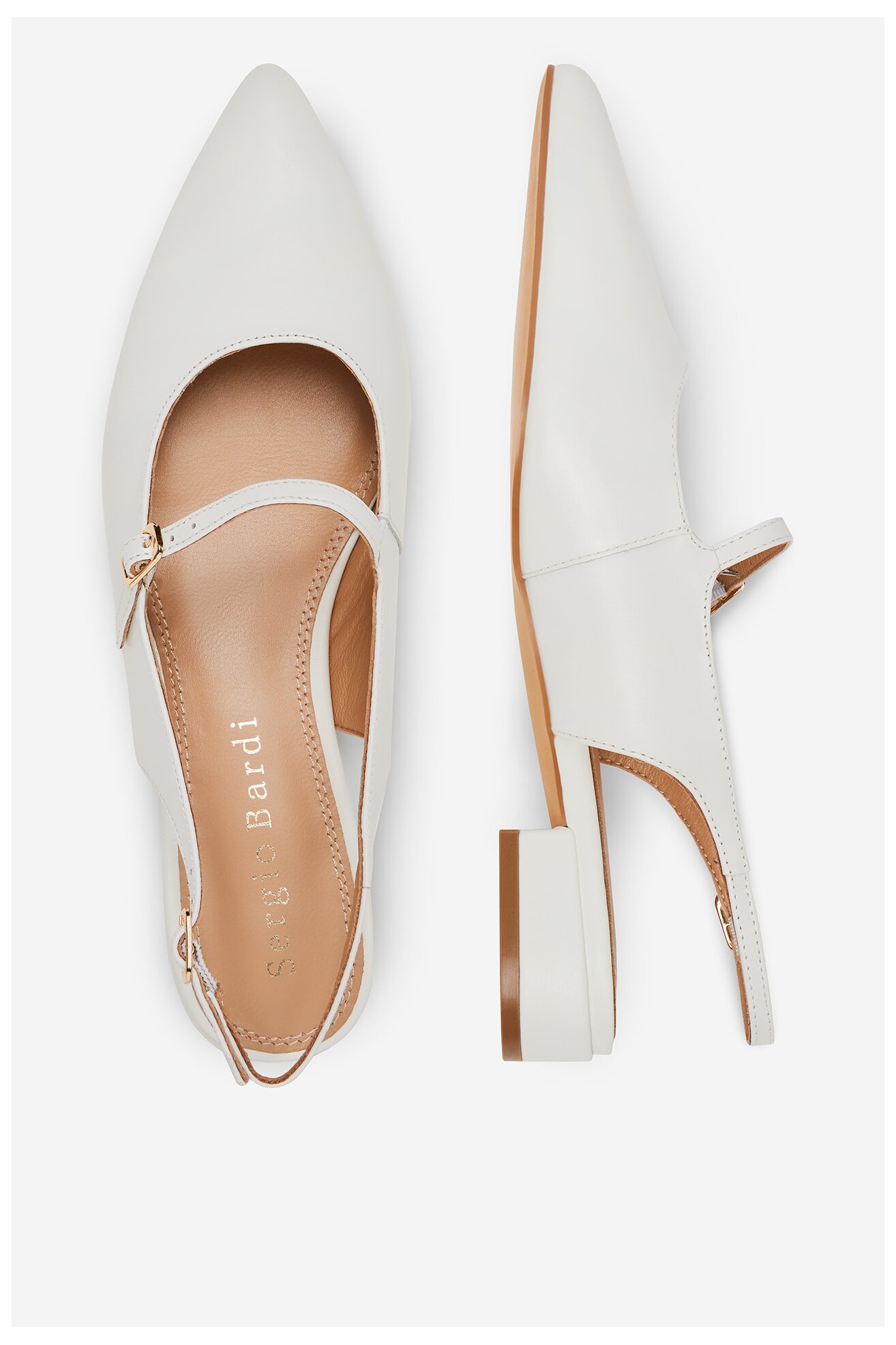 Czółenka Sergio Bardi WYL4078-1Z-SB Biały