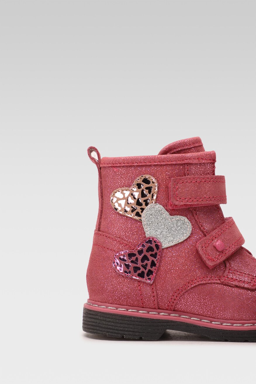 
                Lasocki Kids - Skórzane kozaki metaliczne - 5903698768656