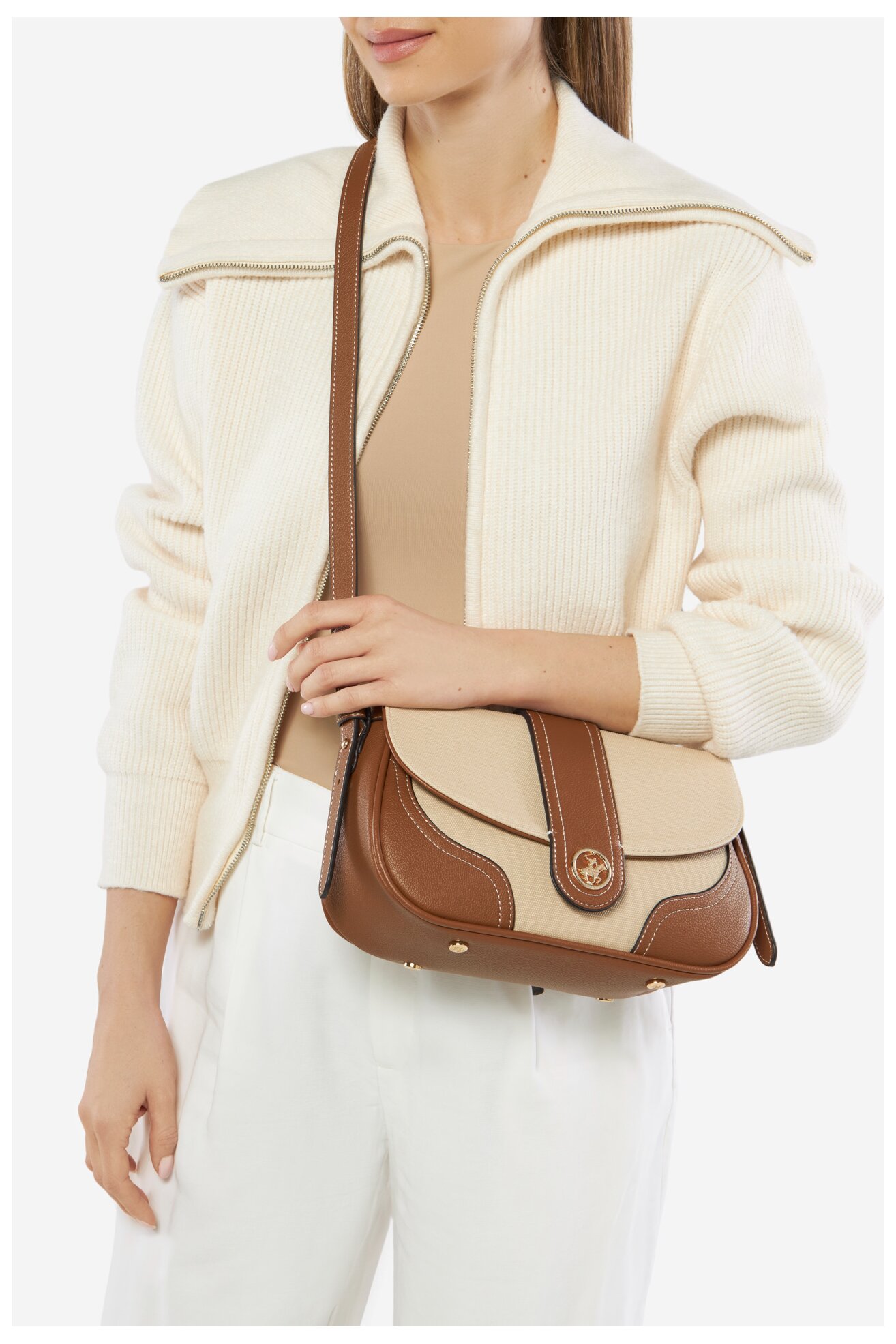 Kézitáska Beverly Hills Polo Club BHPC-C-011-07 CAMEL