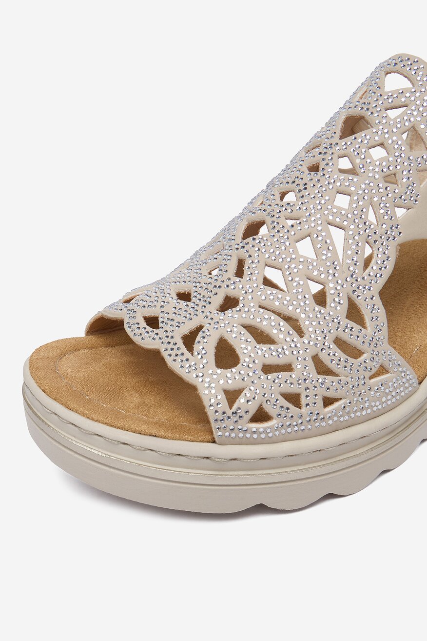 
                Сандали Rieker СРЕБРИСТ - 5906751829745