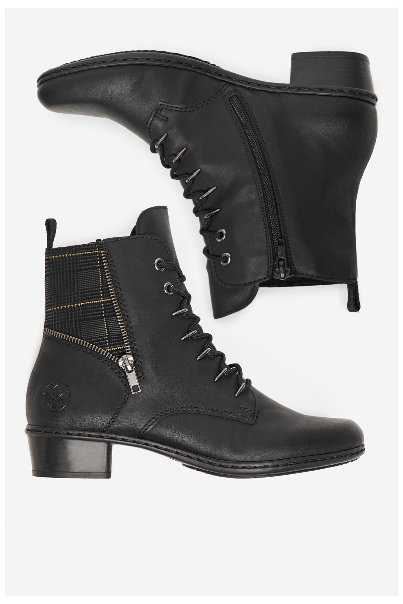 Bocanci Rieker Y0700-01 NEGRU