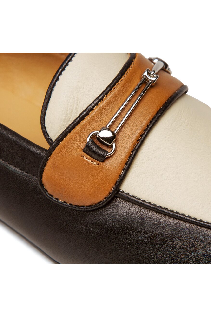 Gino Rossi - Mokasyny skórzane z aplikacją - 5904248487379