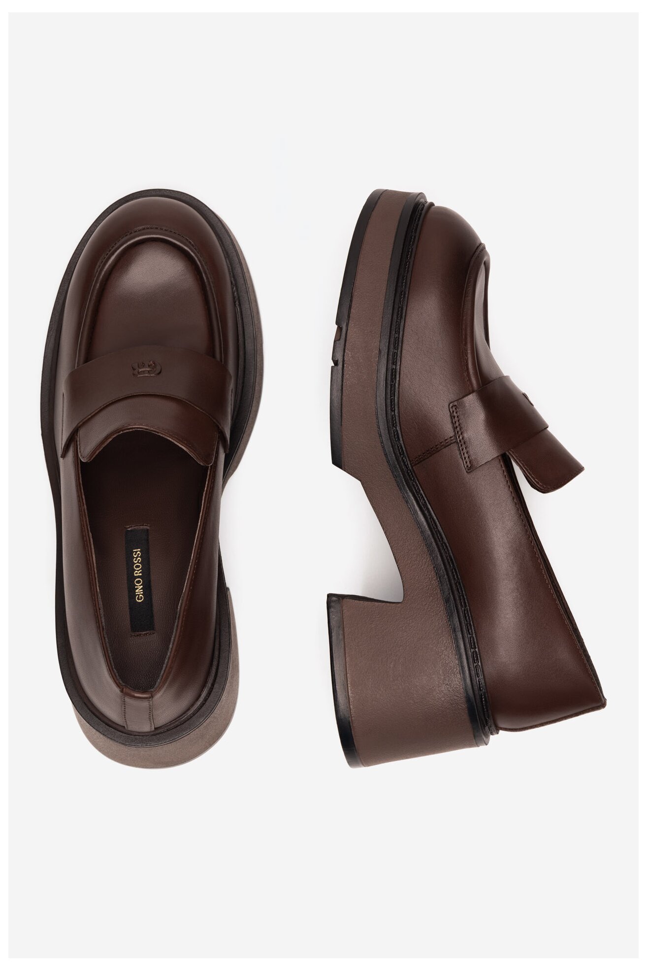 Mokasyn Gino Rossi DOROTA-01W1-001 Brązowy