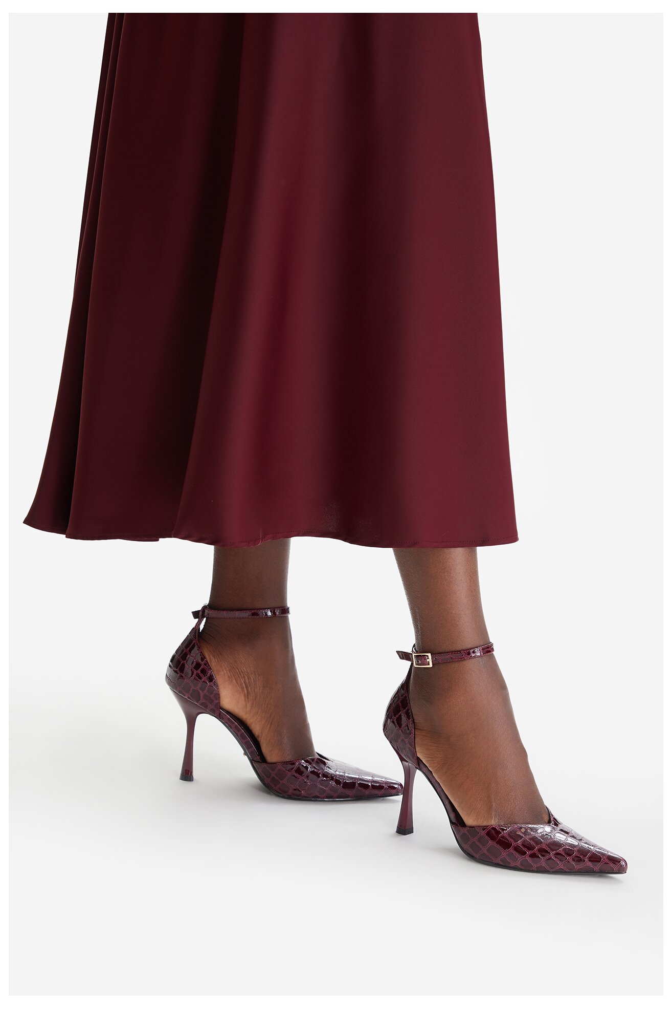 Елегантни обувки DeeZee CEO-LS6049-10 БОРДО