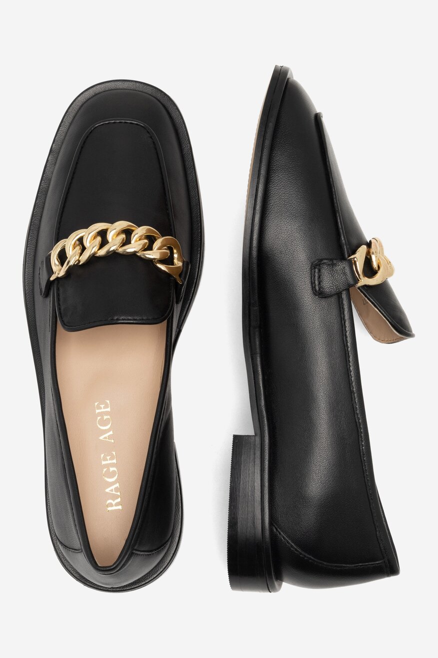 
                RAGE AGE - Loafersy skórzane - 5904862798844