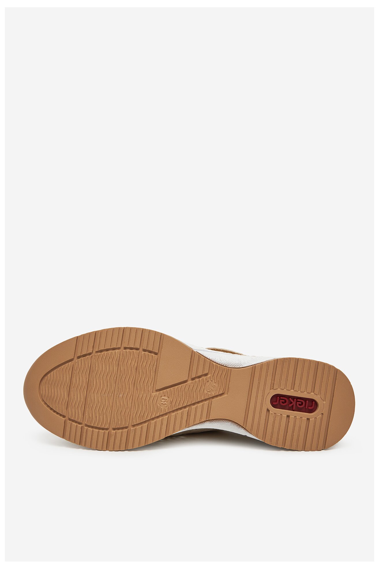 Baleriny Rieker N4382-60 Beżowy jasny