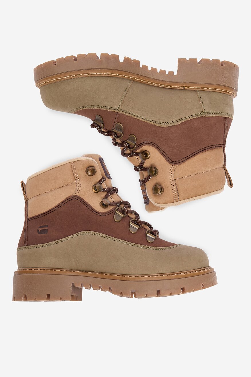 G-STAR RAW - Skórzane trapery sznurowane - 5906751336922