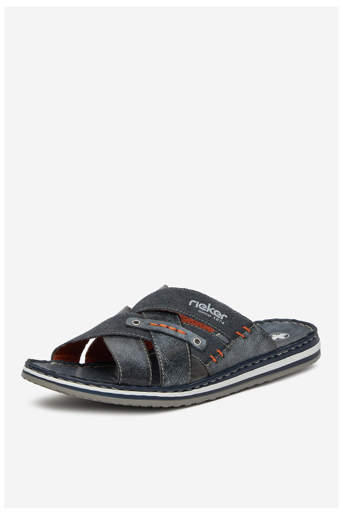 Klapki Rieker CEO-21599-14 Granatowy