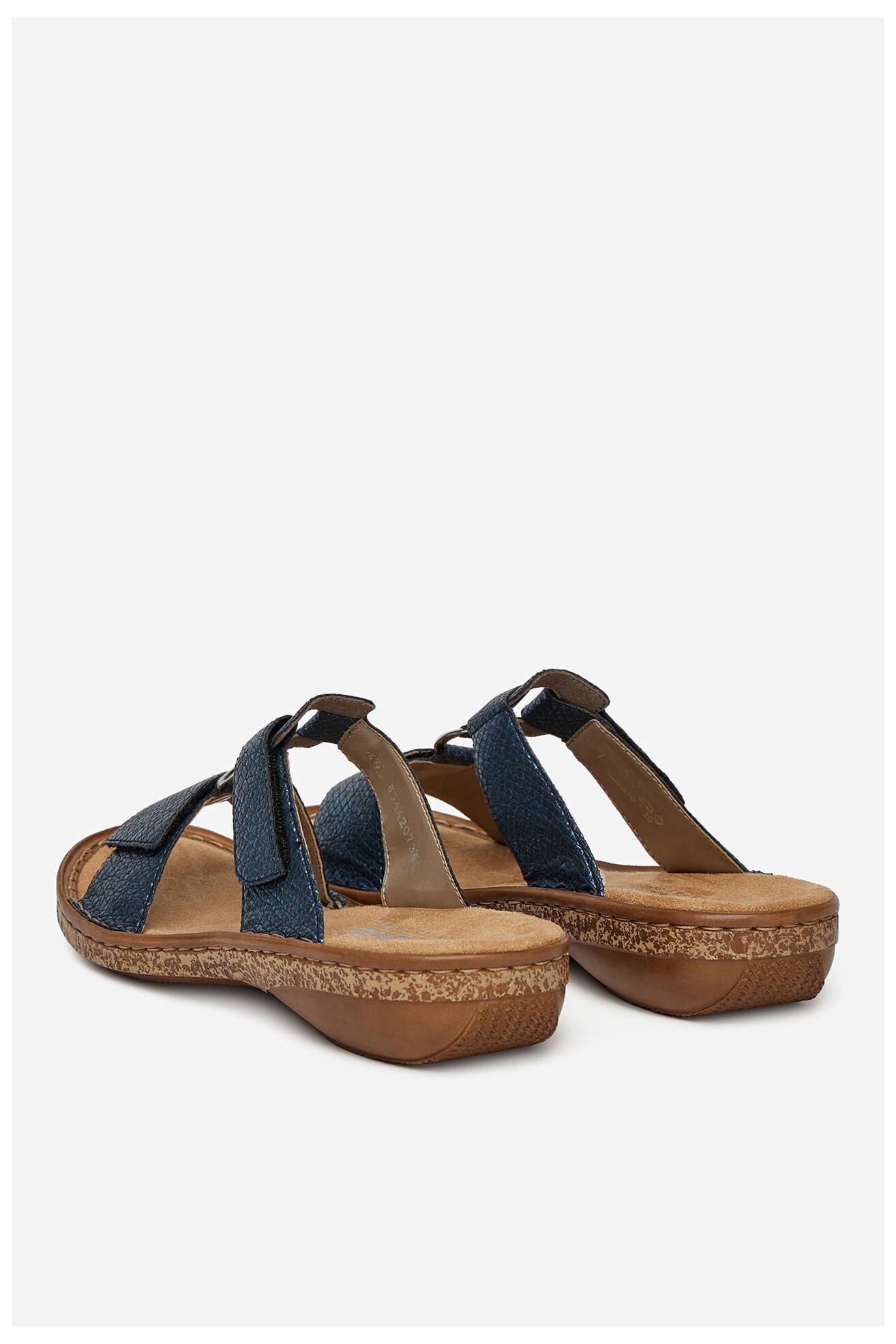 Klapki Rieker 628P9-14 Niebieski