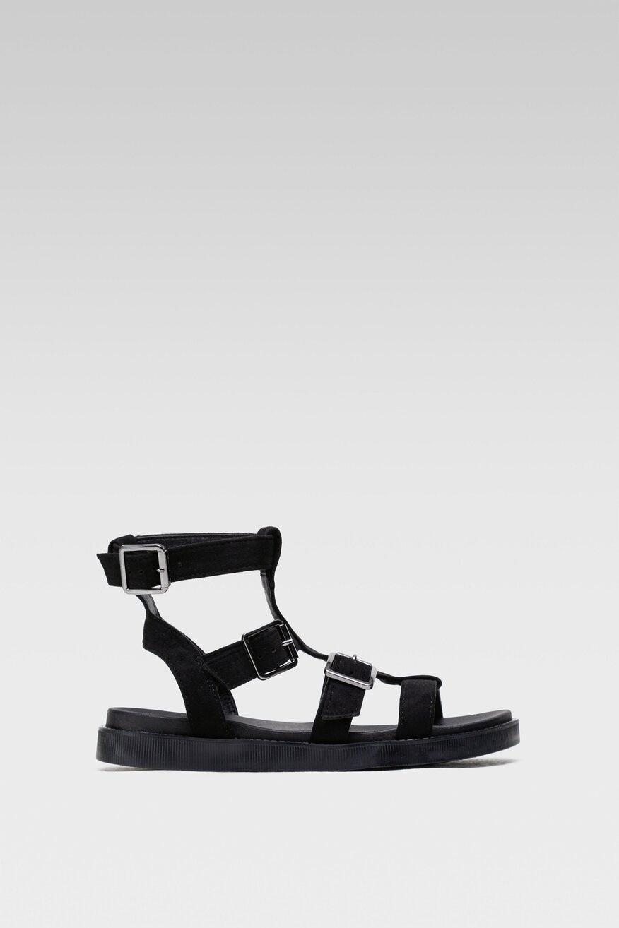 Jenny Fairy - Sandały czarne ze sprzączką - 5904248837037