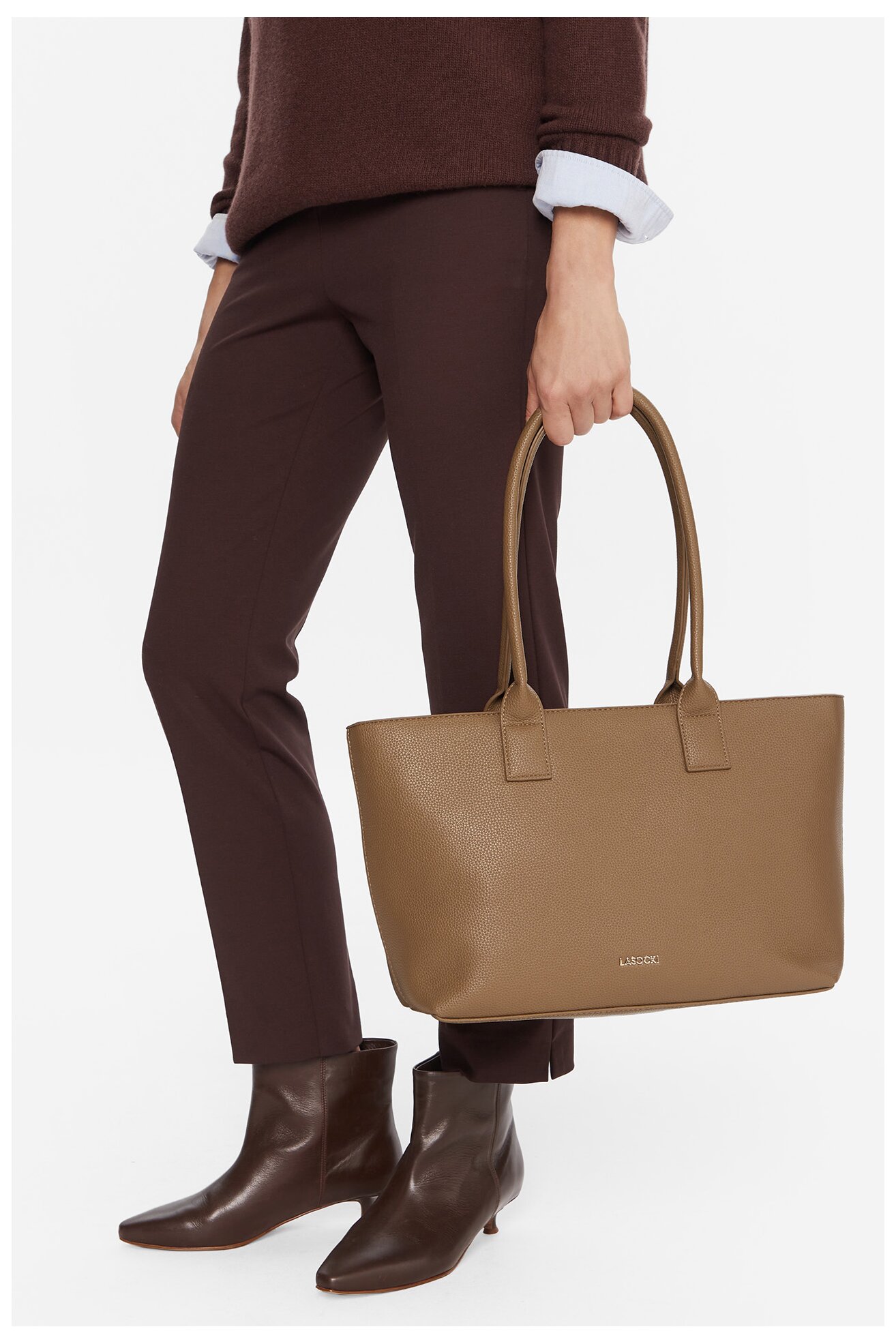 Kézitáska Lasocki C-LSK-X-005-08 SÖTÉTBÉZS