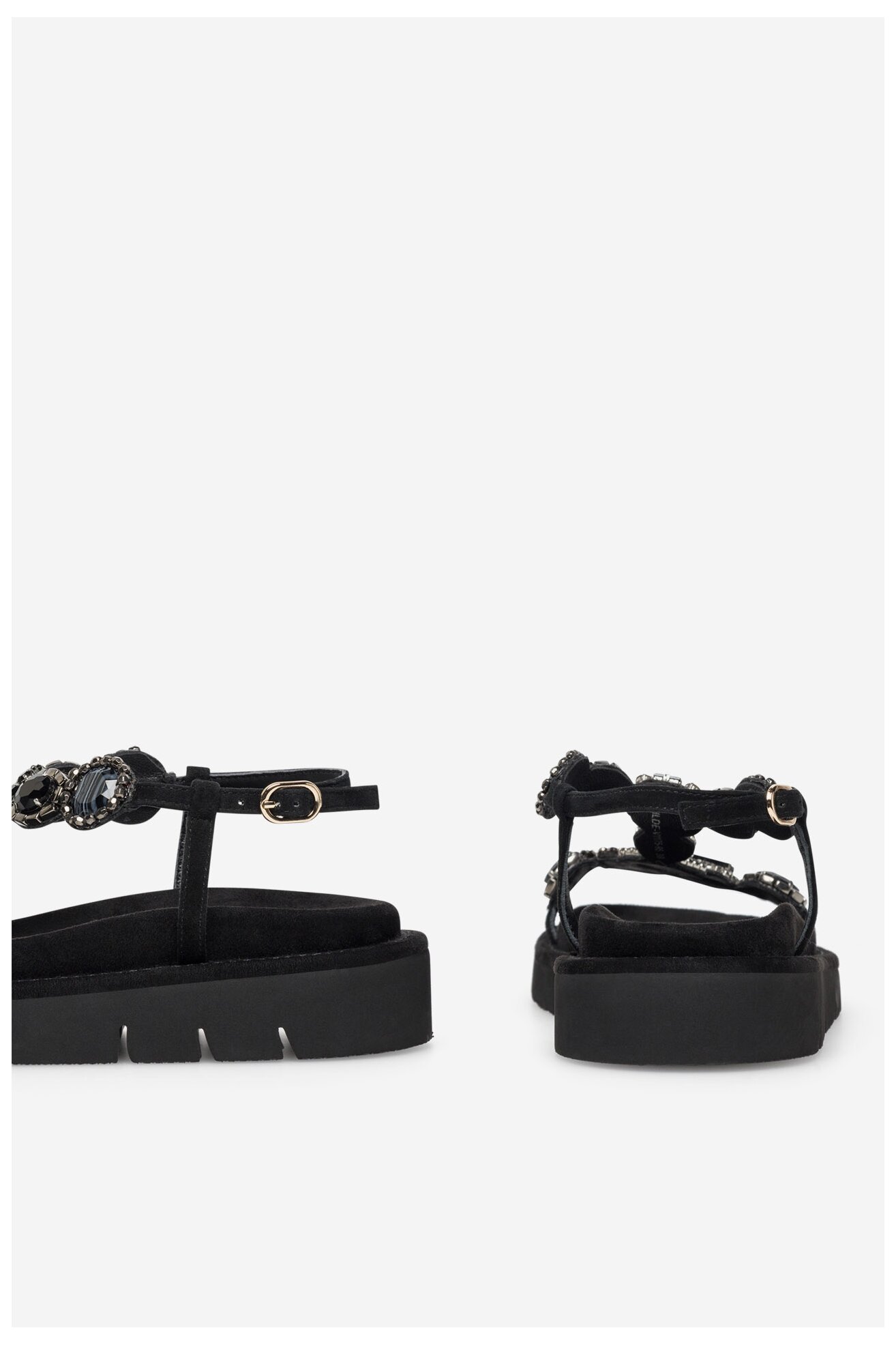 Sandały EVA MINGE MATILDE-V1175-95 Czarny