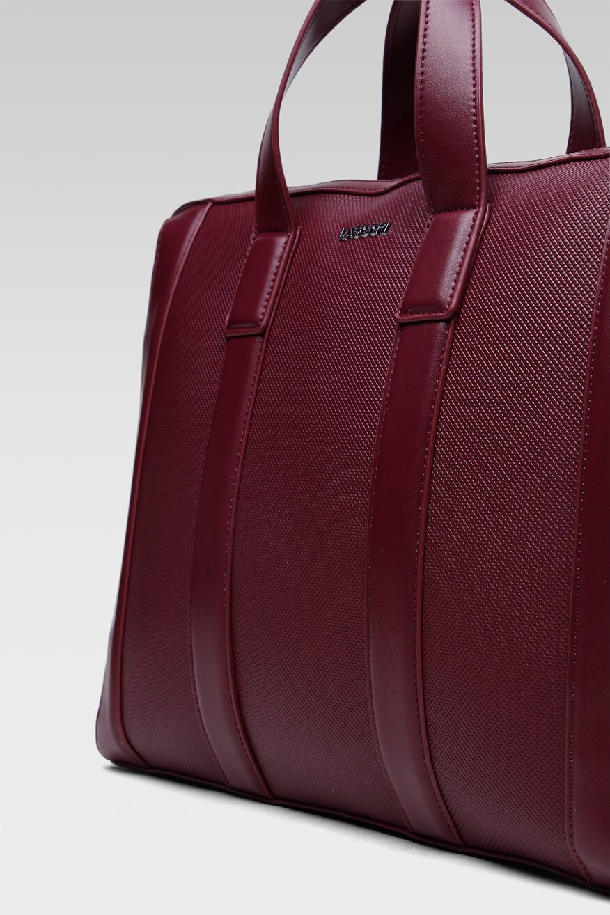 
                Lasocki - Torba na laptopa bordowa - 5903698858876