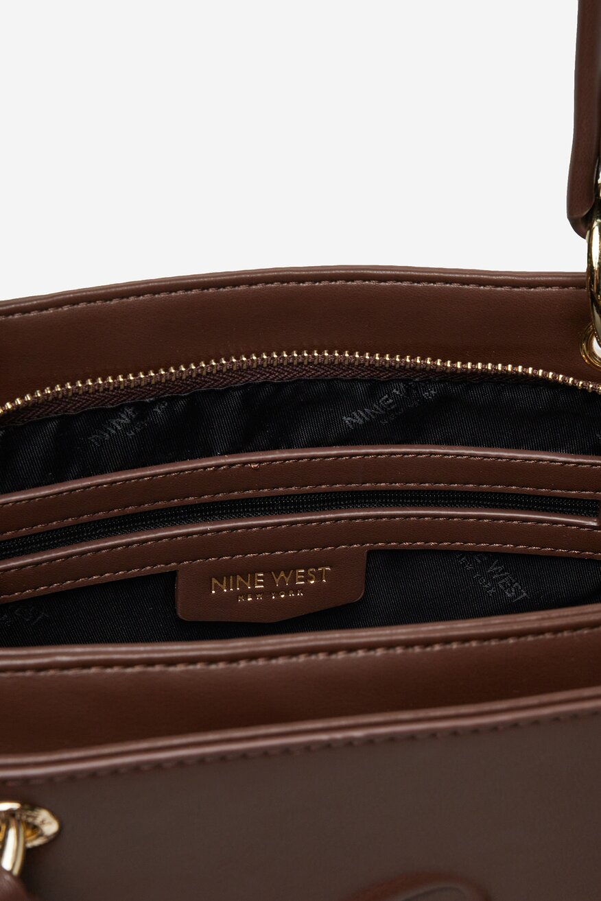 Kabelka NINE WEST HNĚDÁ - 5906751296301