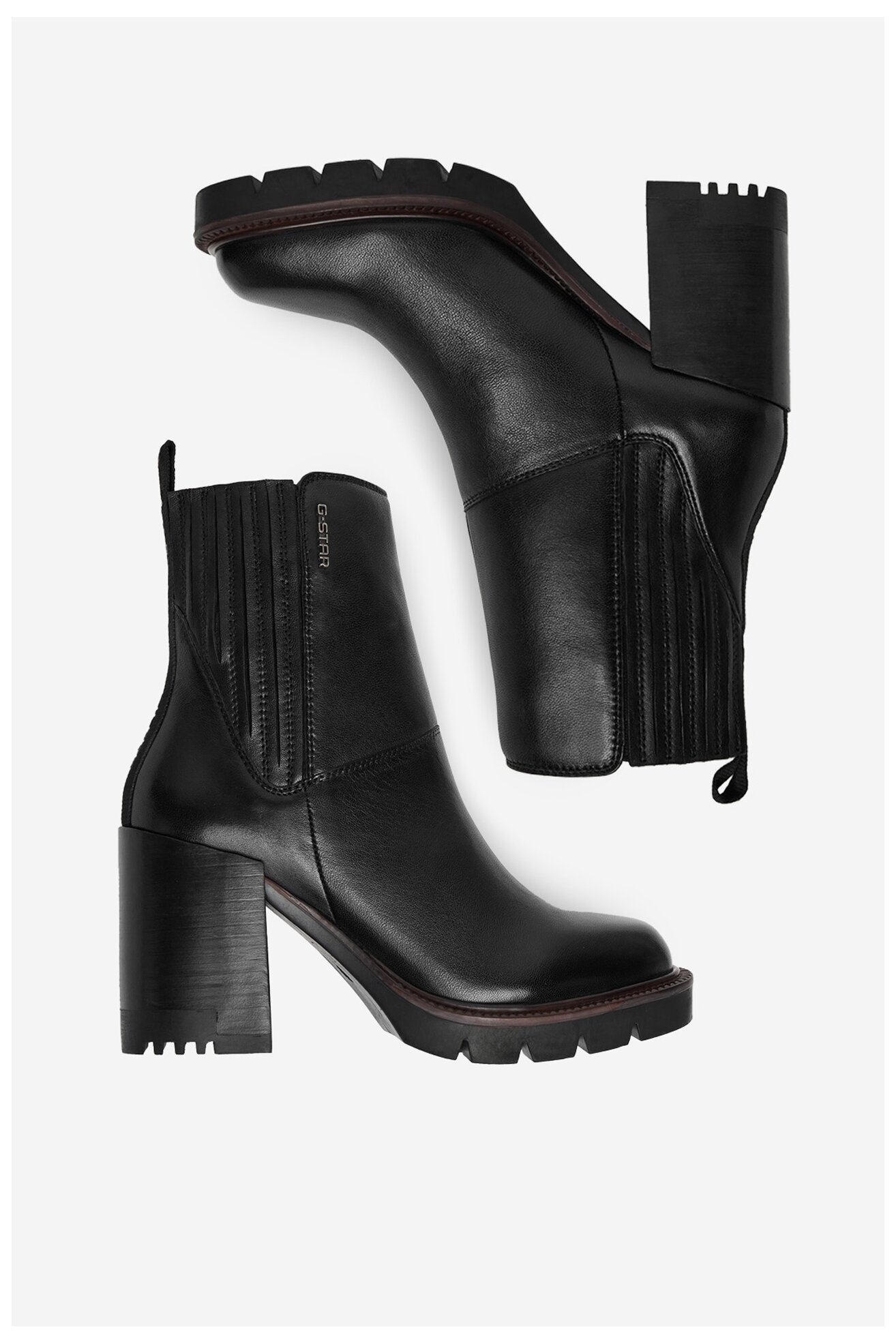 Bokacsizma G-STAR RAW CEO-WI34-CLEVELAND-02 FEKETE