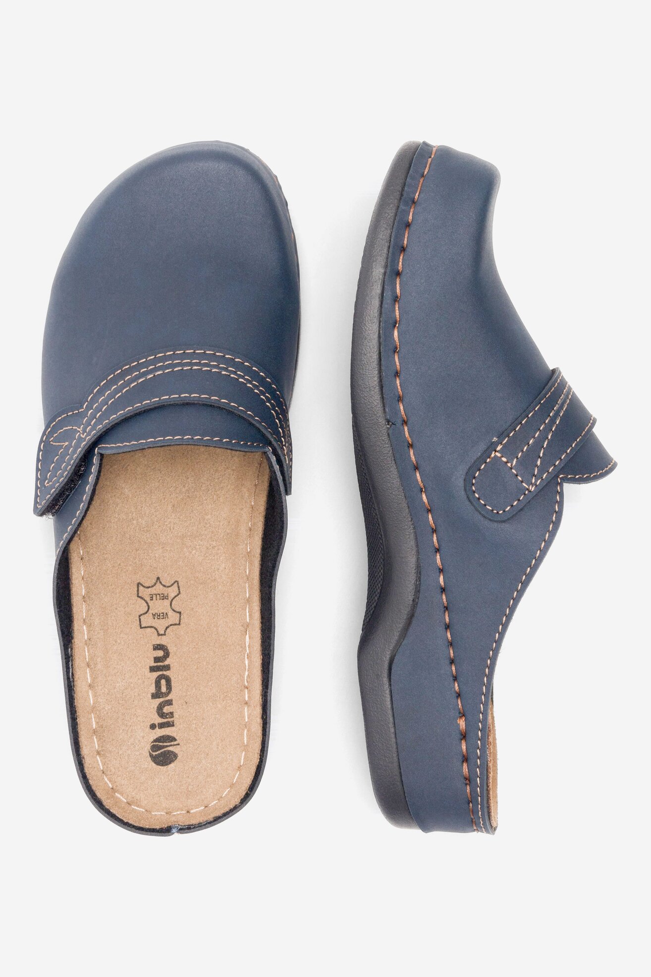 Klapki Inblu 06D7RY02 Granatowy