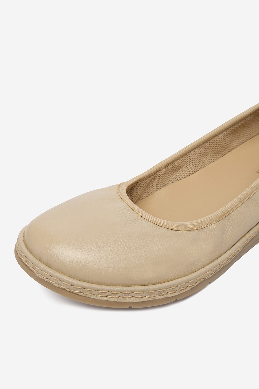 
                Lasocki - Baleriny skórzane - 5906751585924