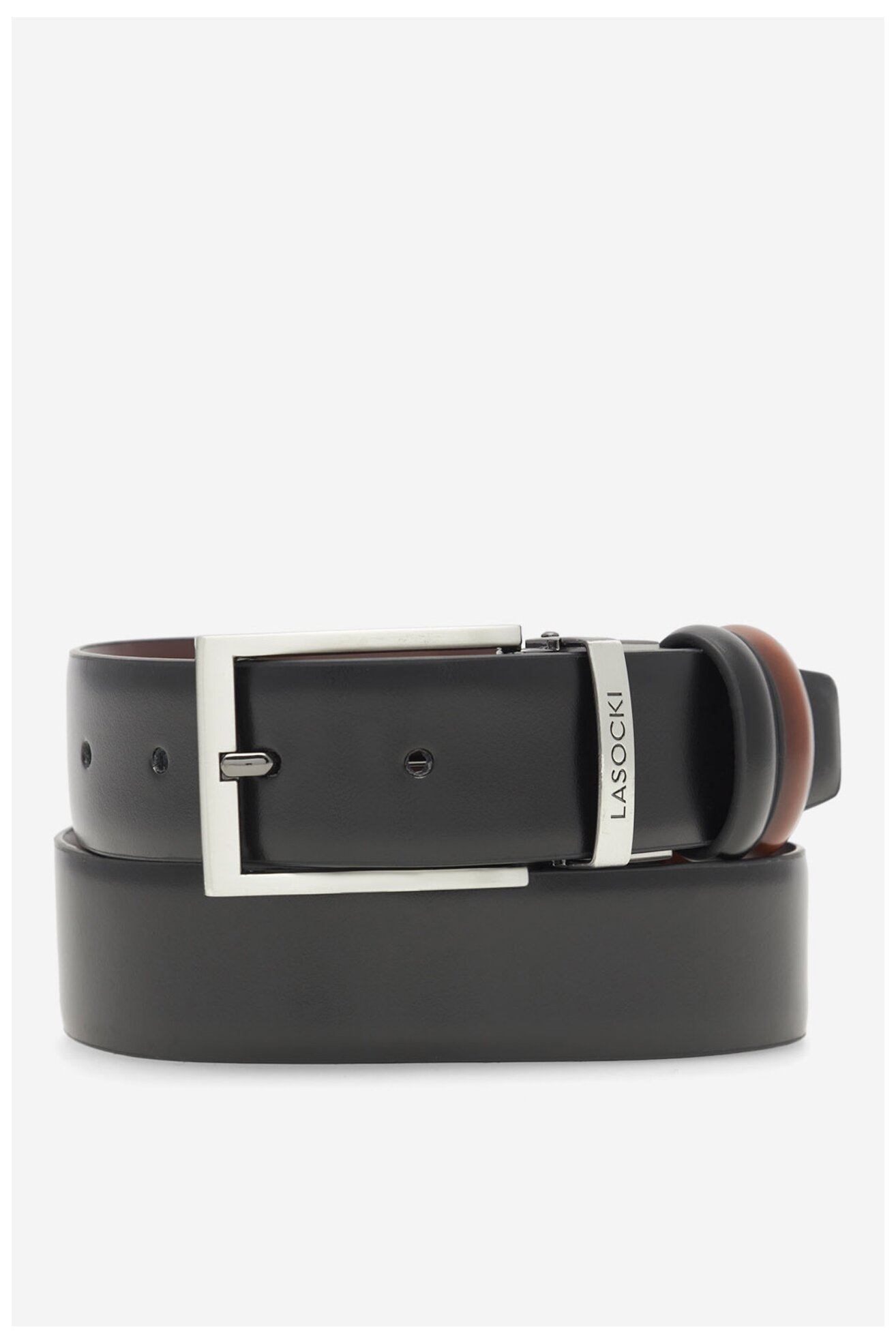 Мъжки колан Lasocki 2M2-011-SS24 ЧЕРЕН